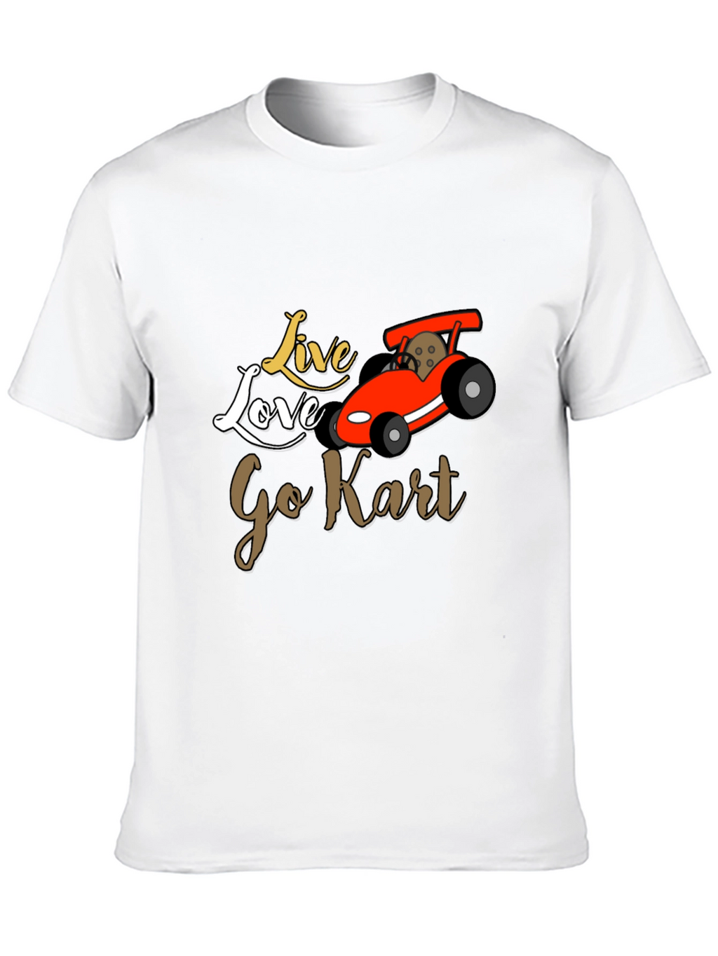 Live Love Go Kart Graphic T-Shirt