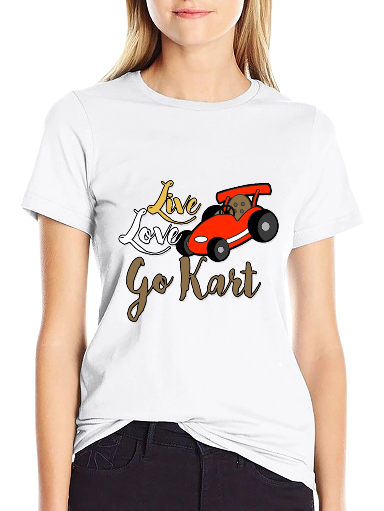Live Love Go Kart Graphic T-Shirt