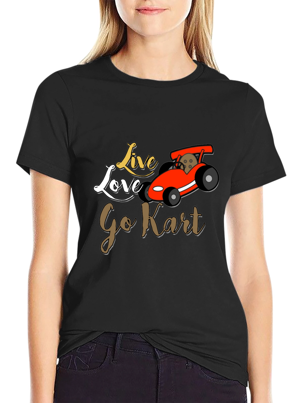 Live Love Go Kart Graphic T-Shirt