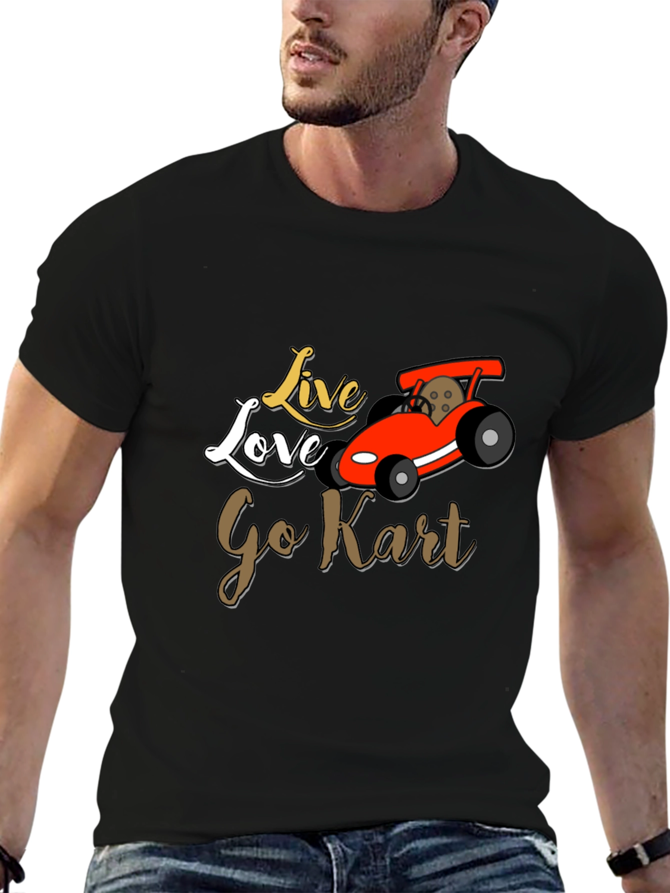 Live Love Go Kart Graphic T-Shirt