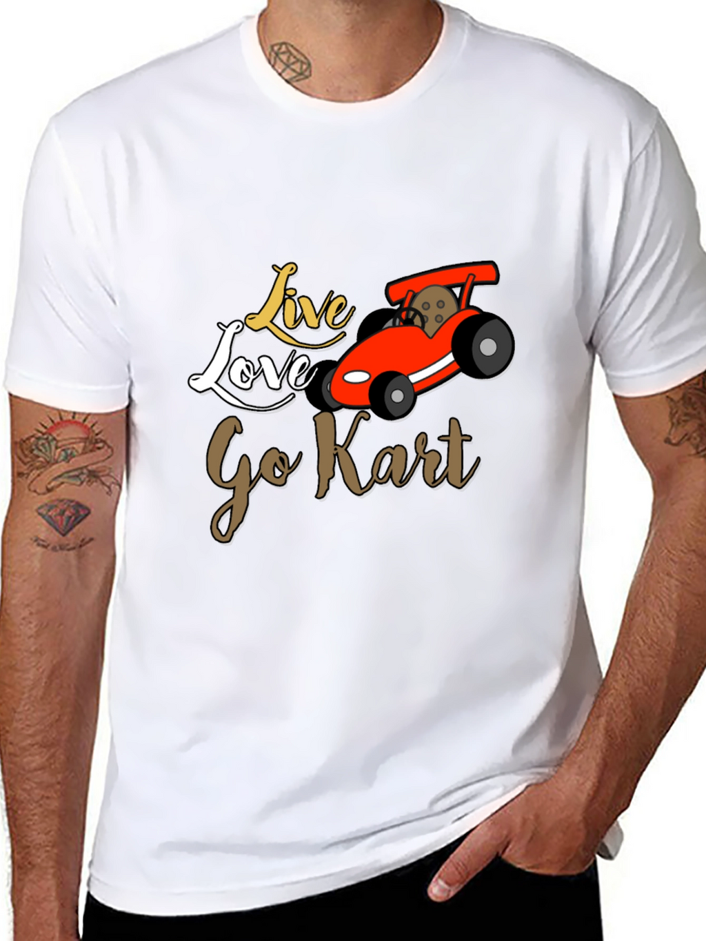 Live Love Go Kart Graphic T-Shirt