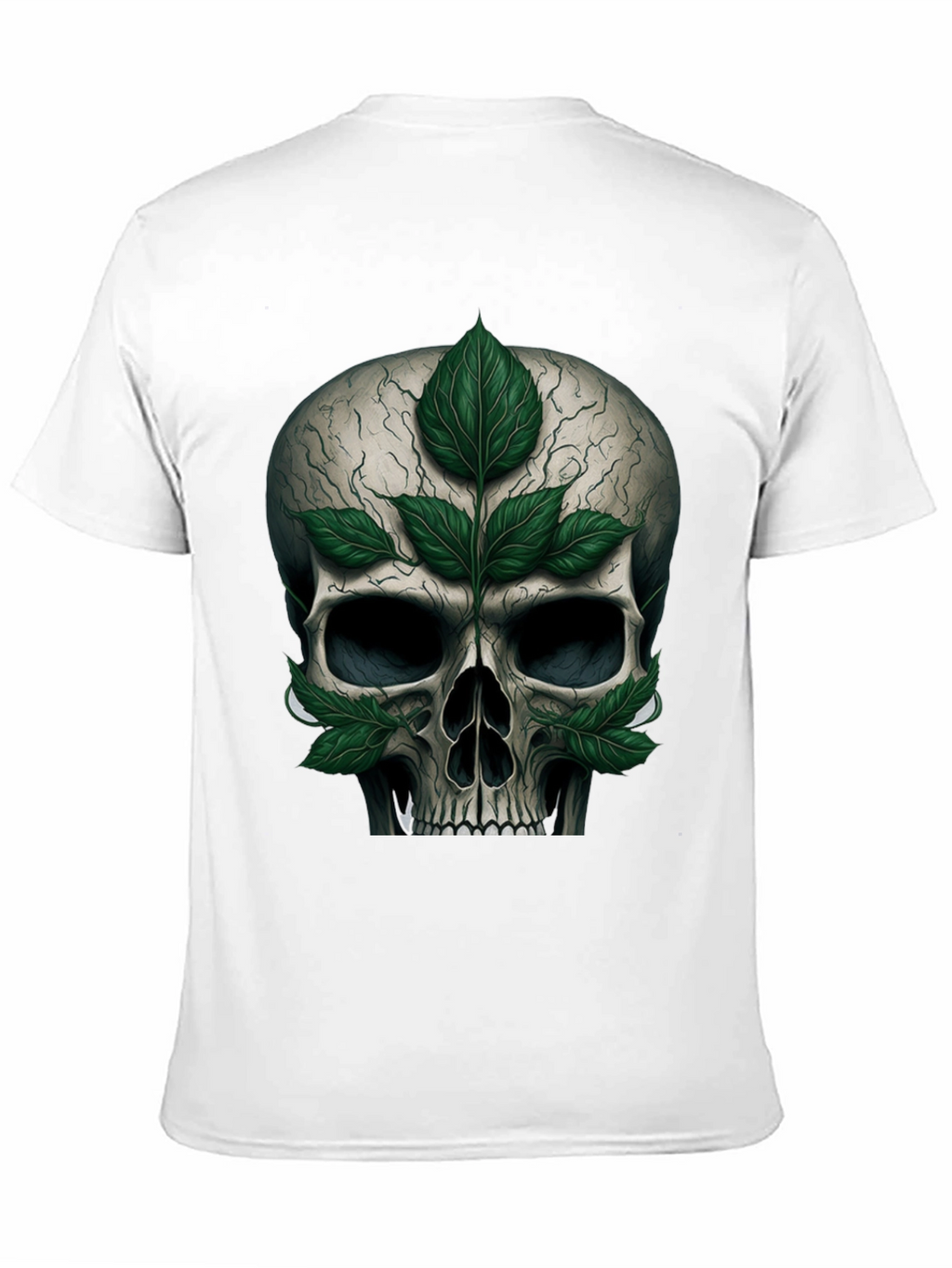 Skull & Leaves Graphic T-Shirt