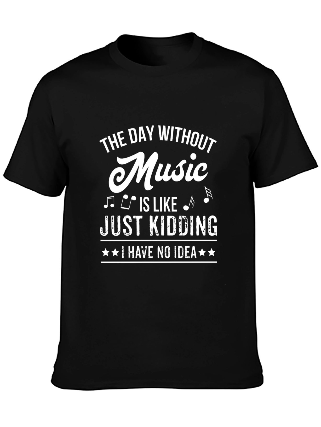 Music Lover Black T-Shirt - Funny Saying