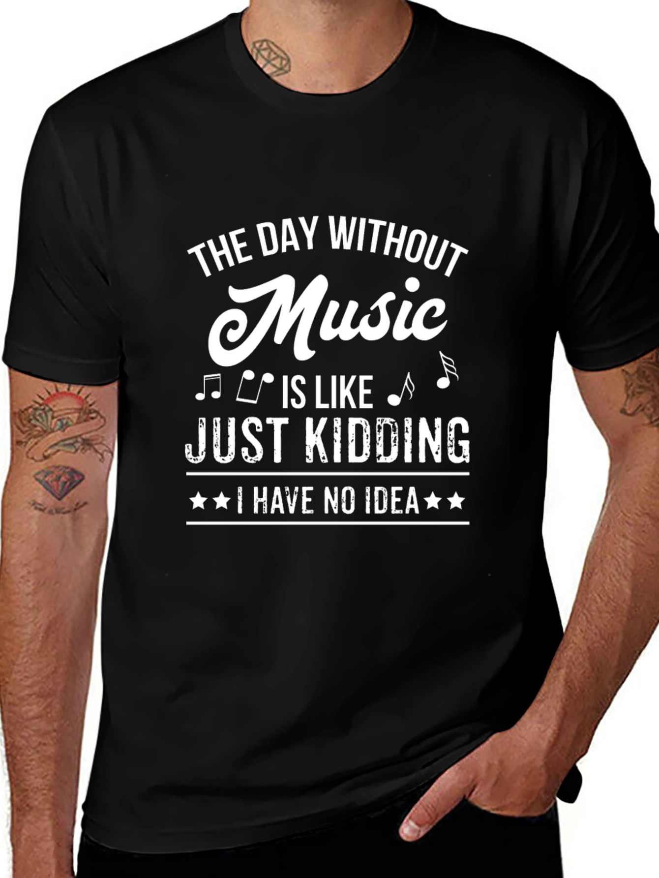 Music Lover Black T-Shirt - Funny Saying