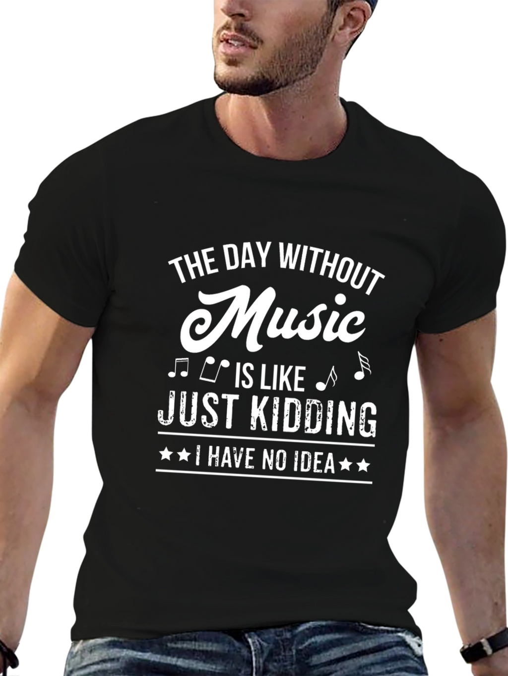 Music Lover Black T-Shirt - Funny Saying