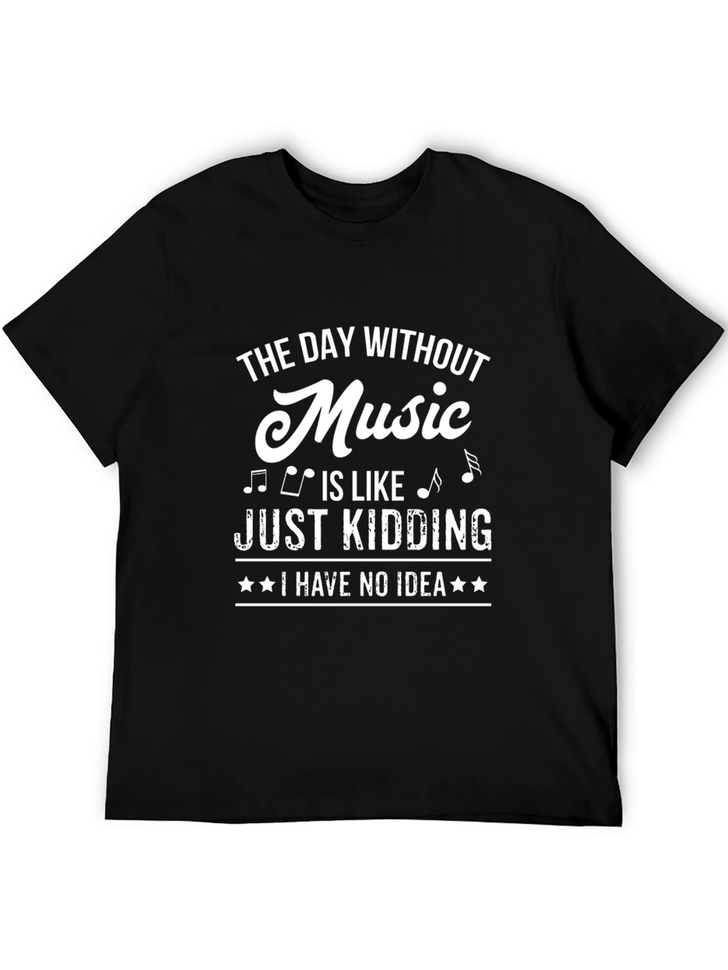 Music Lover Black T-Shirt - Funny Saying