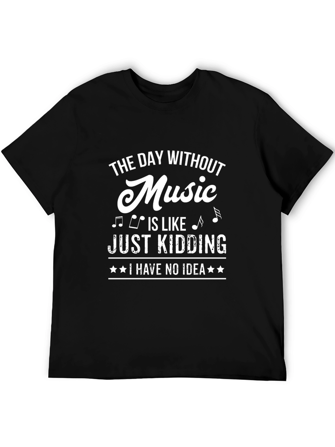 Music Lover Black T-Shirt - Funny Saying