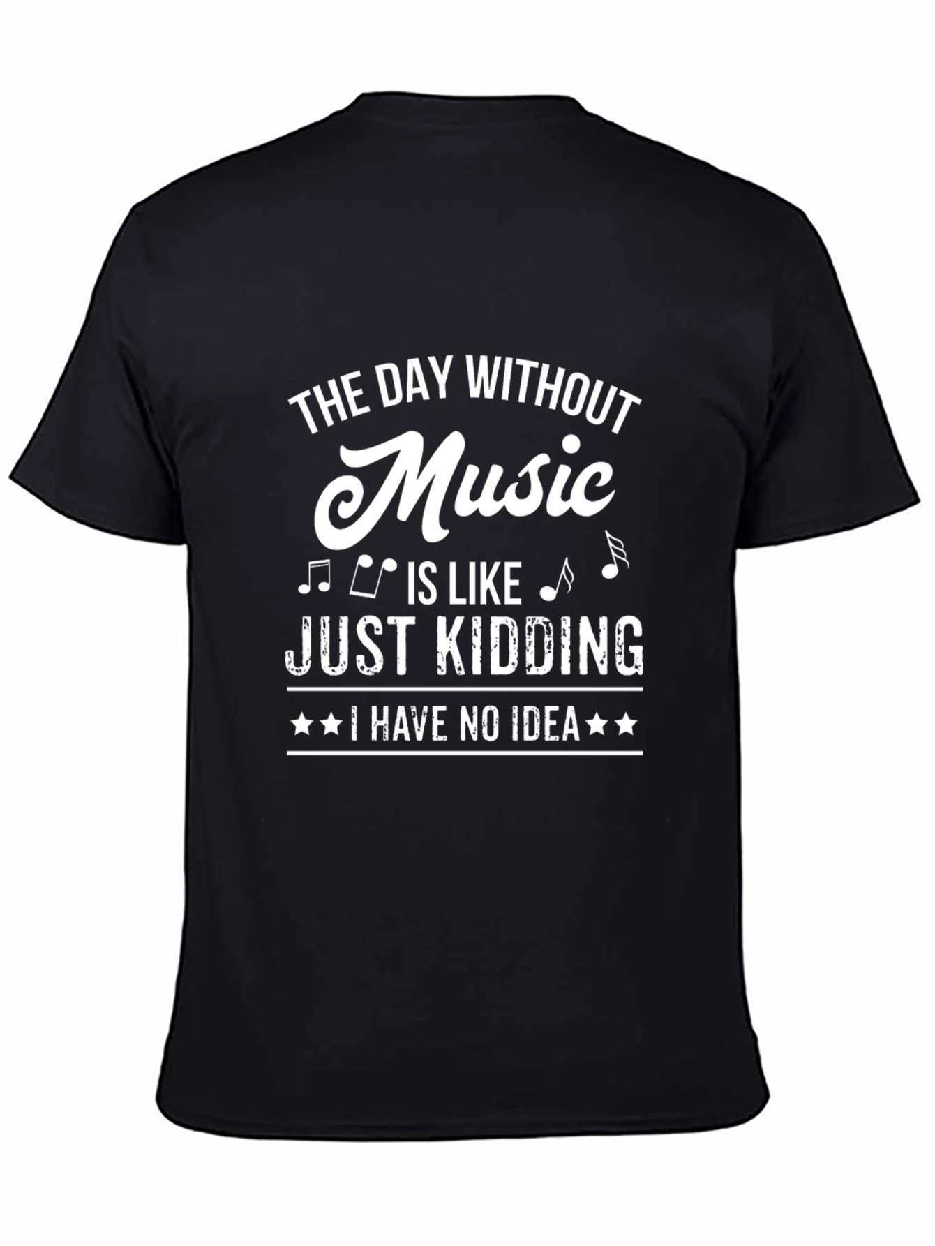 Music Lover Black T-Shirt - Funny Saying