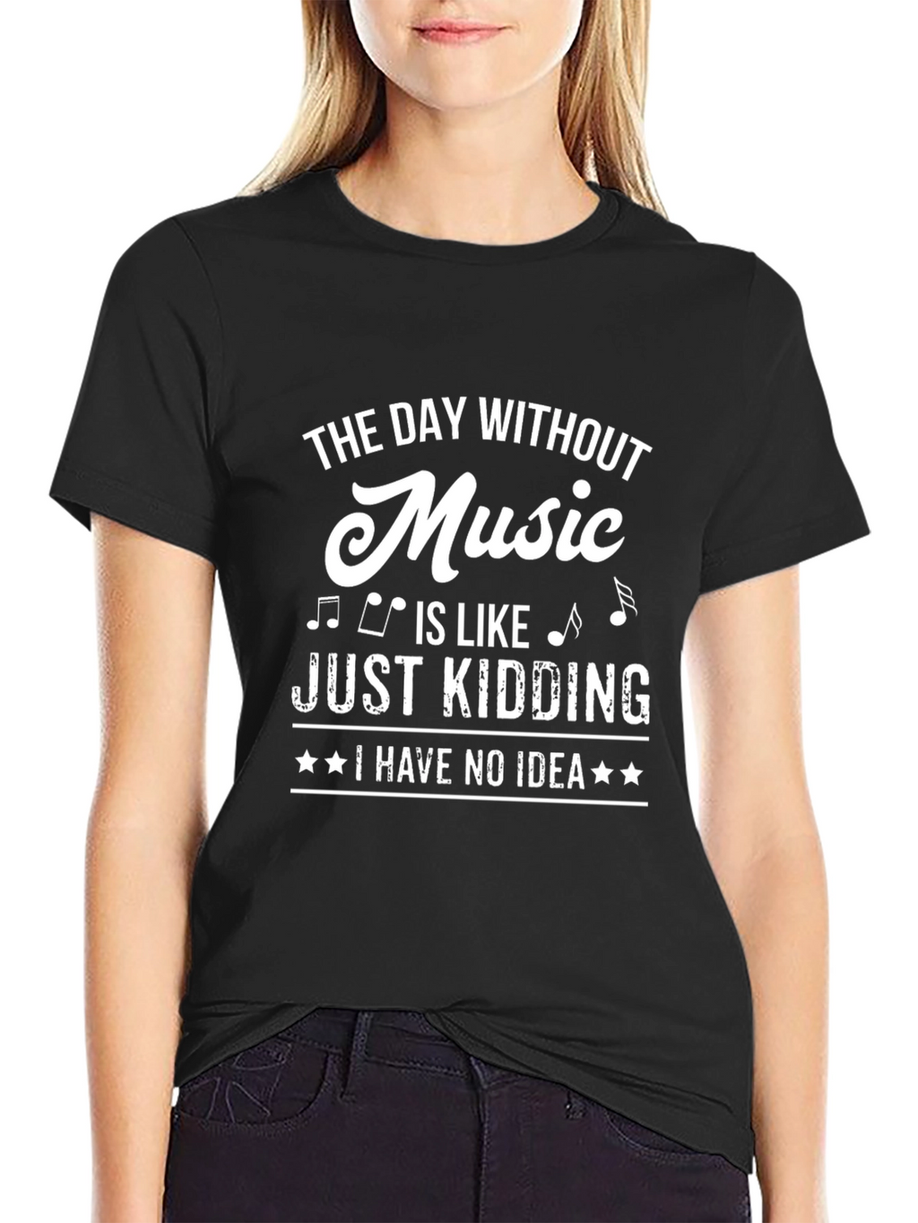 Music Lover Black T-Shirt - Funny Saying