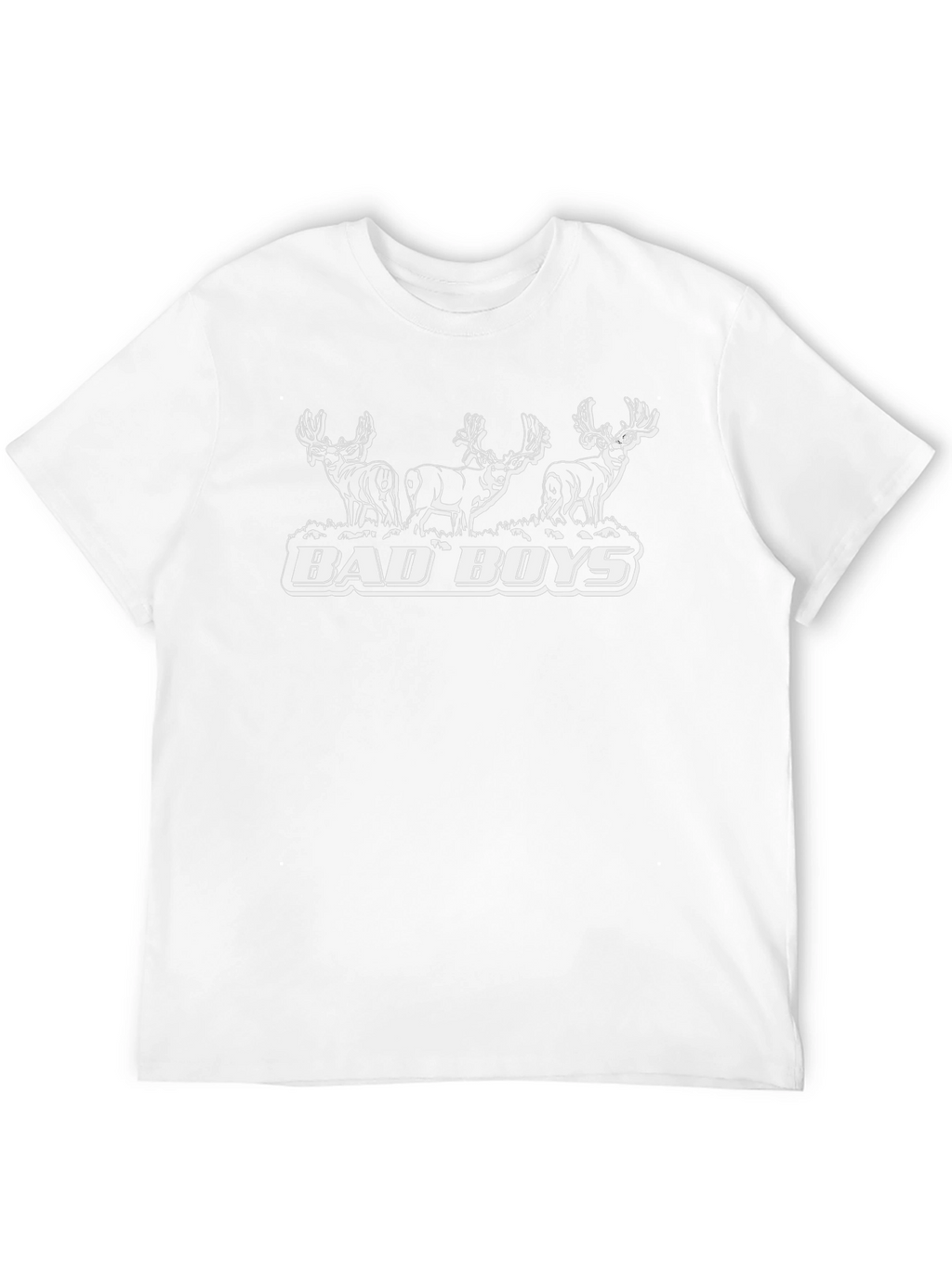 Bad Boys Deer Hunting Black T-Shirt