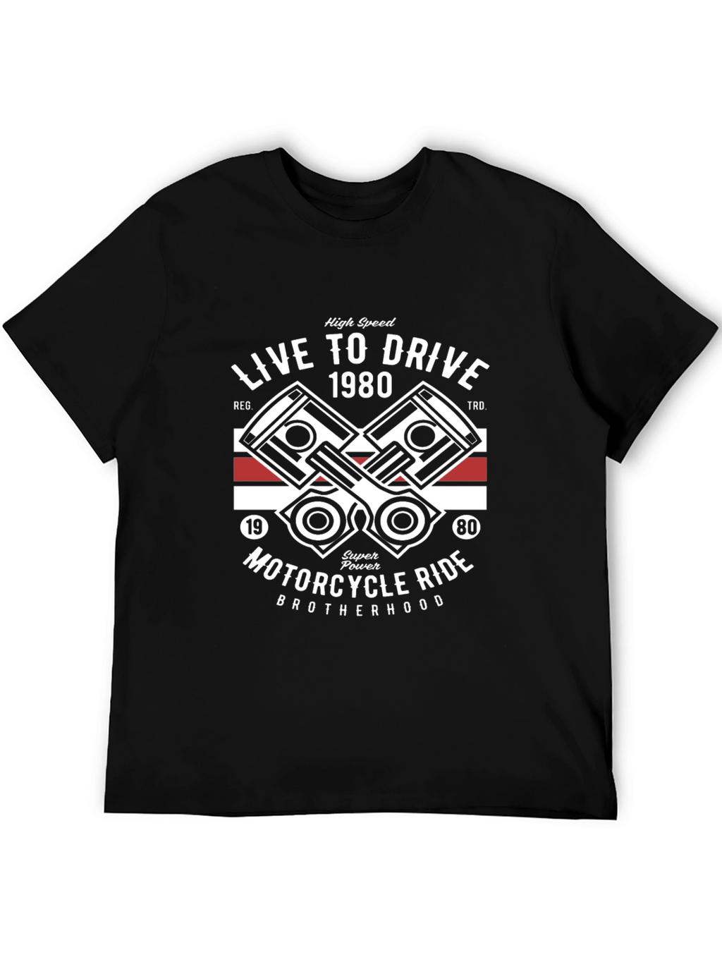 Live to Drive Motorcycle Ride Graphic Tee