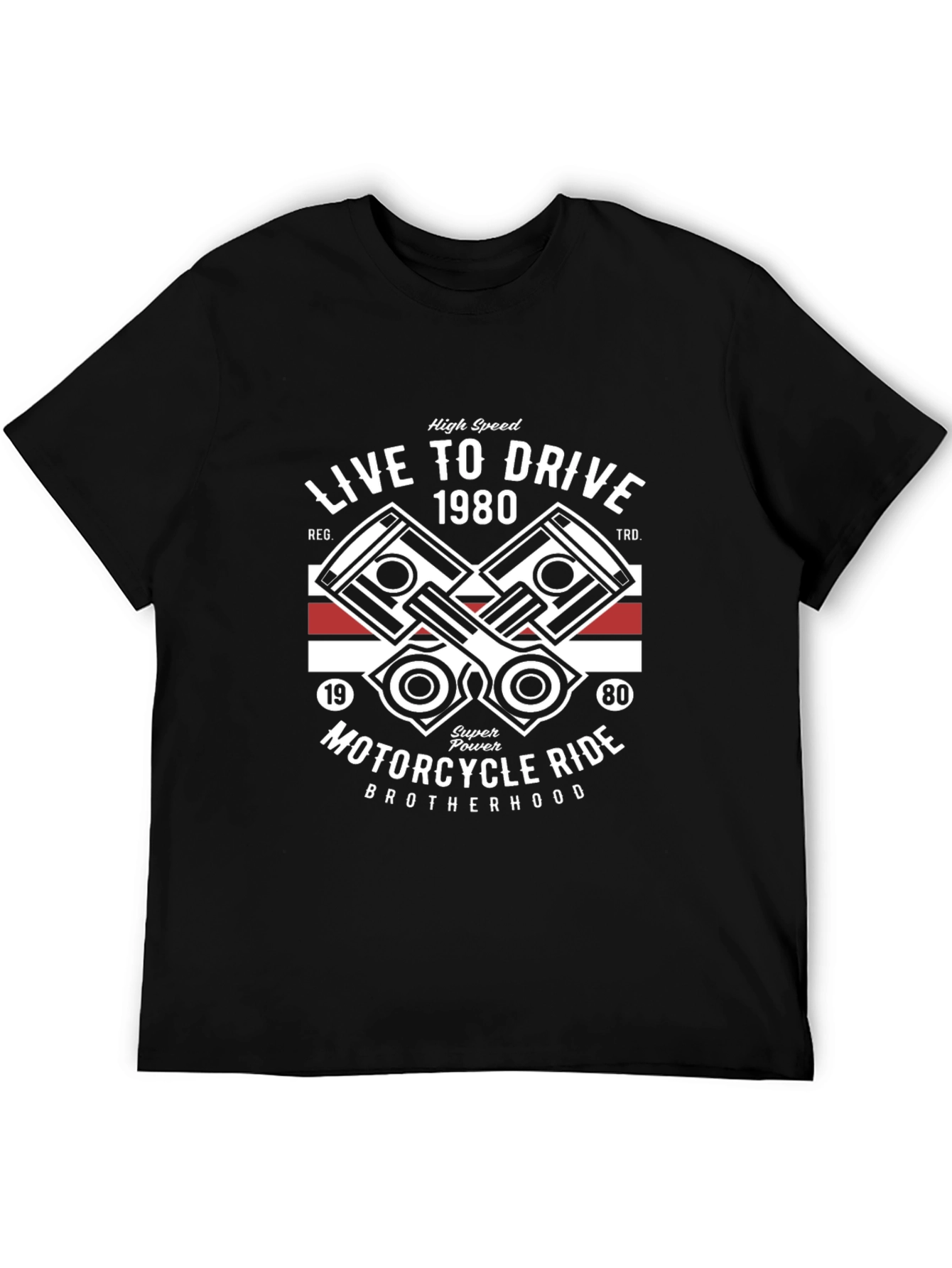 Live to Drive Motorcycle Ride Graphic Tee