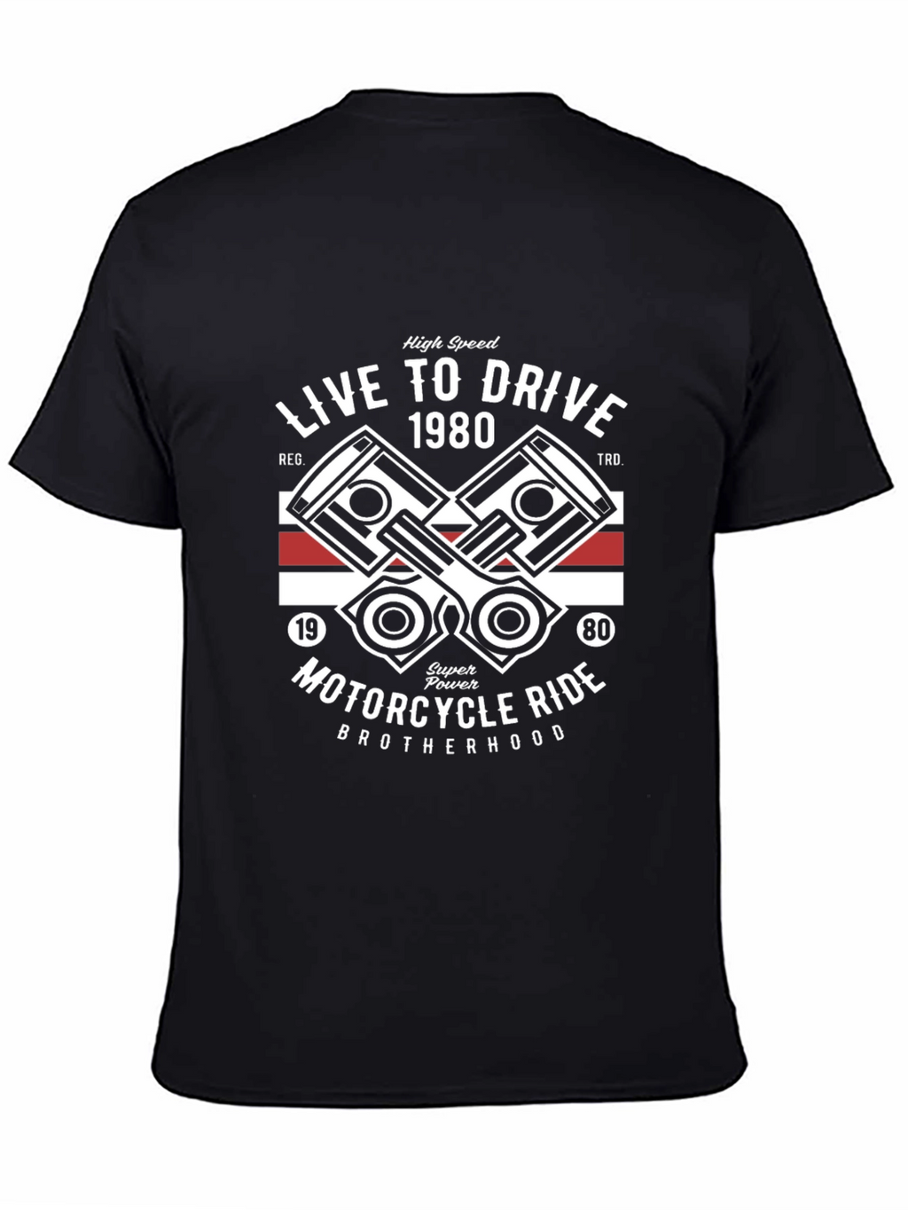 Live to Drive Motorcycle Ride Graphic Tee