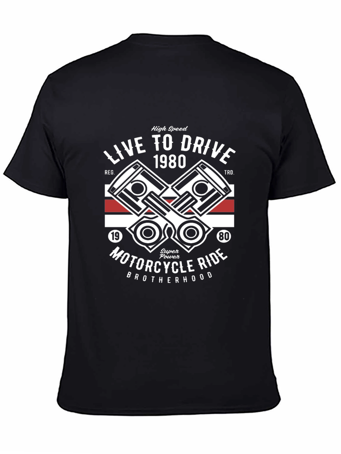 Live to Drive Motorcycle Ride Graphic Tee