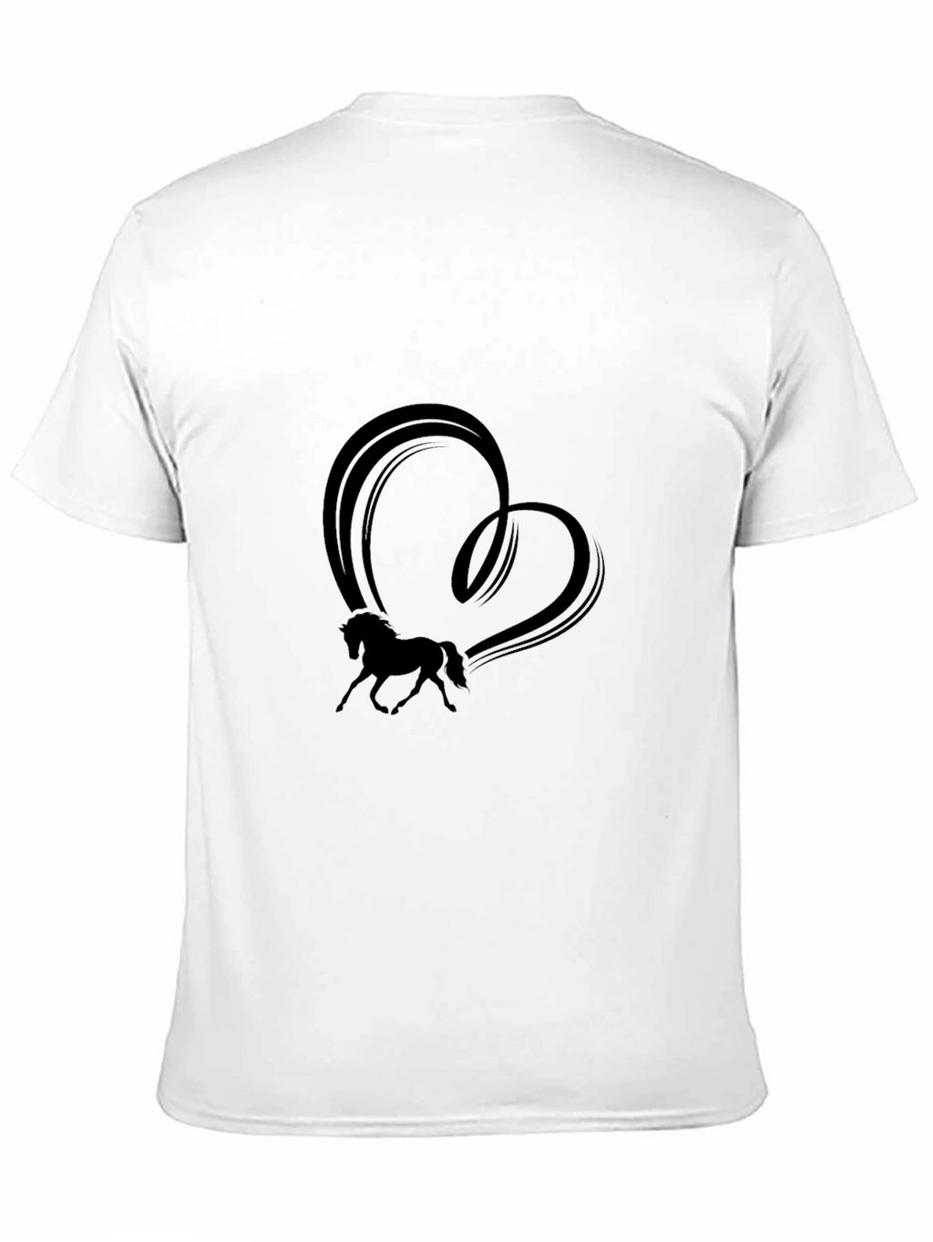 Horse Heart Graphic Tee - Black