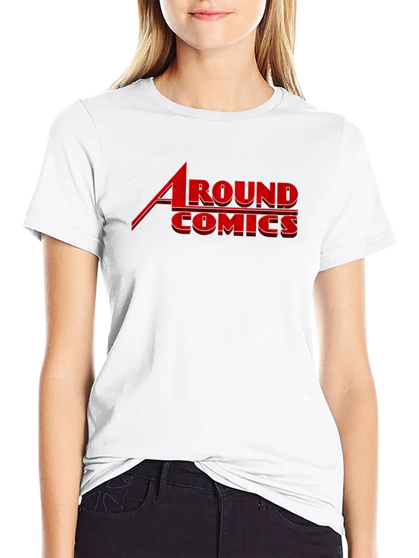 Around Comics Black Graphic T-Shirt