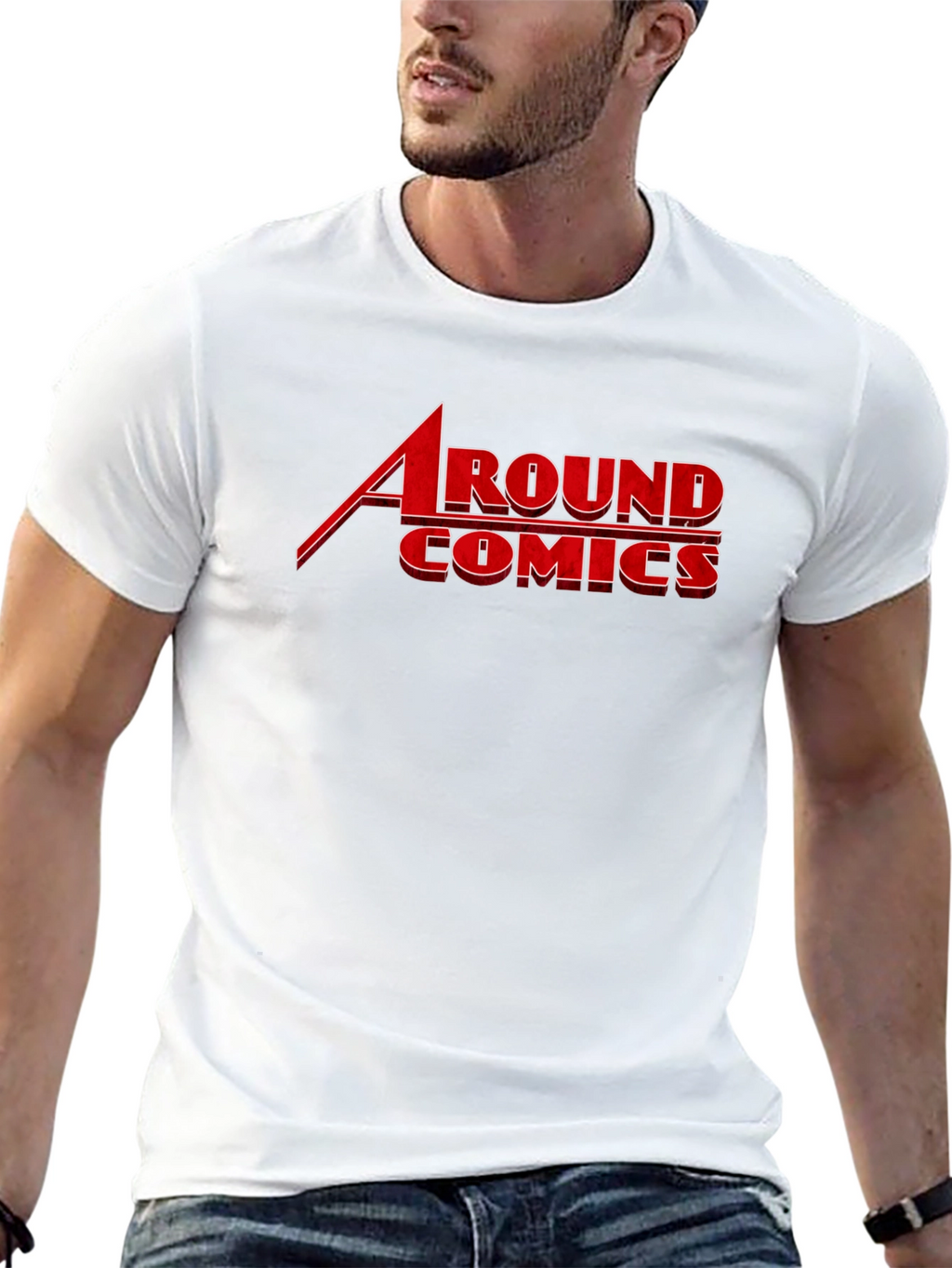 Around Comics Black Graphic T-Shirt