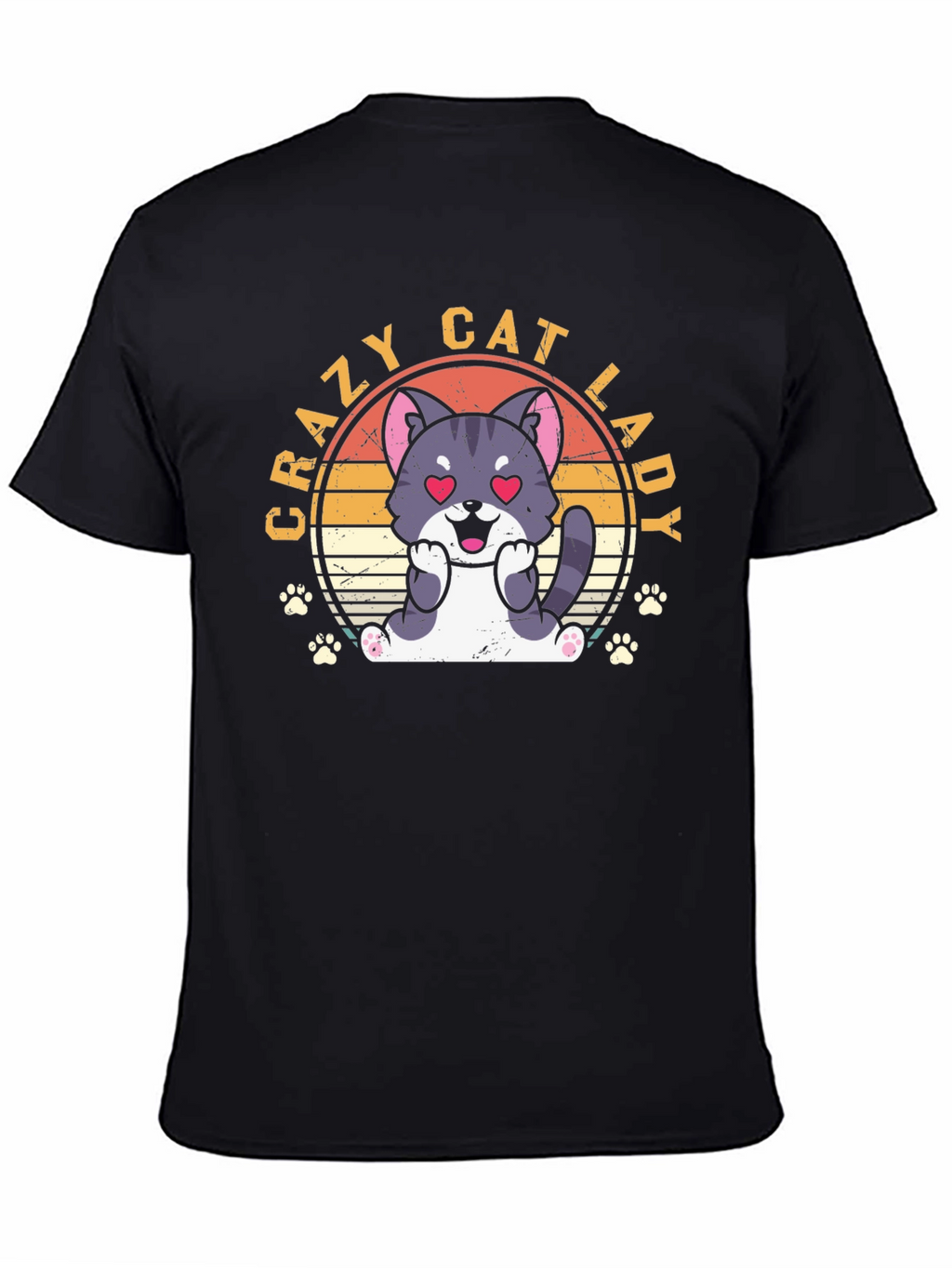Crazy Cat Lady T-Shirt - Cute Cat Design