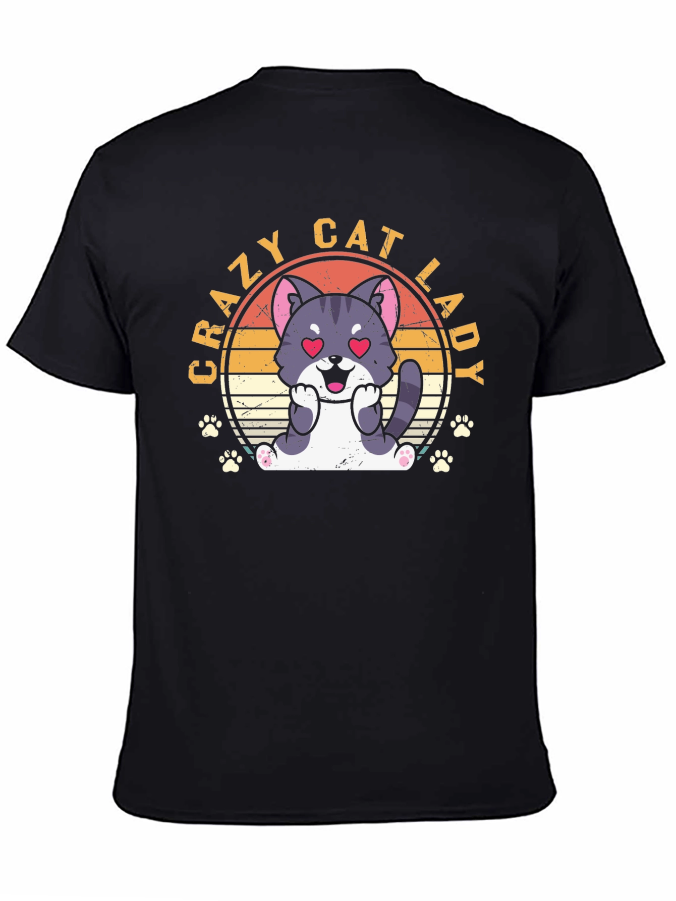 Crazy Cat Lady T-Shirt - Cute Cat Design