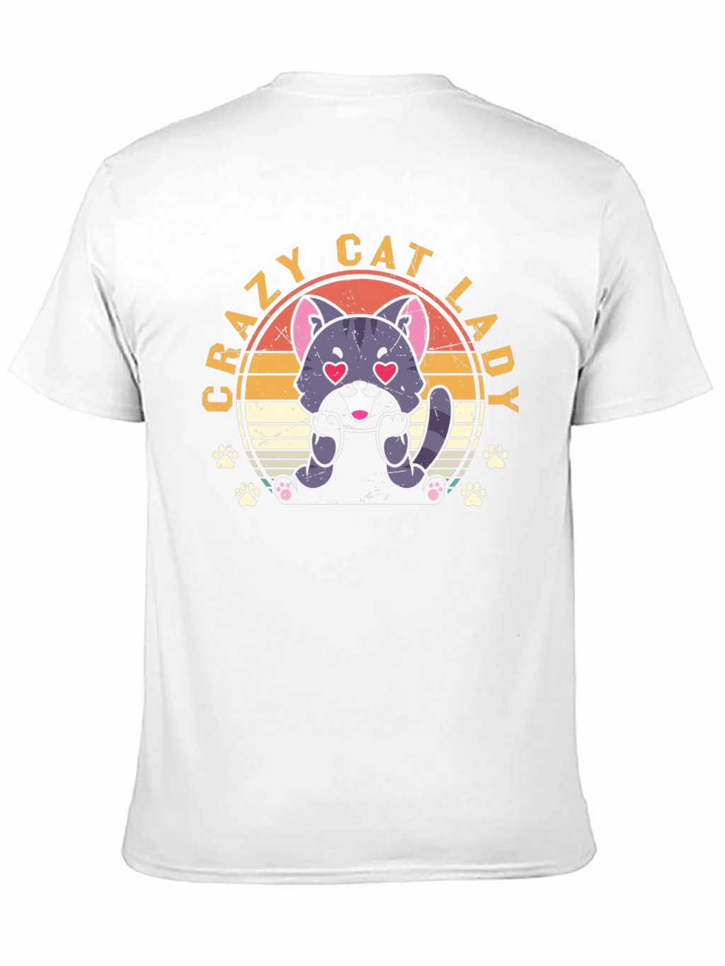 Crazy Cat Lady T-Shirt - Cute Cat Design