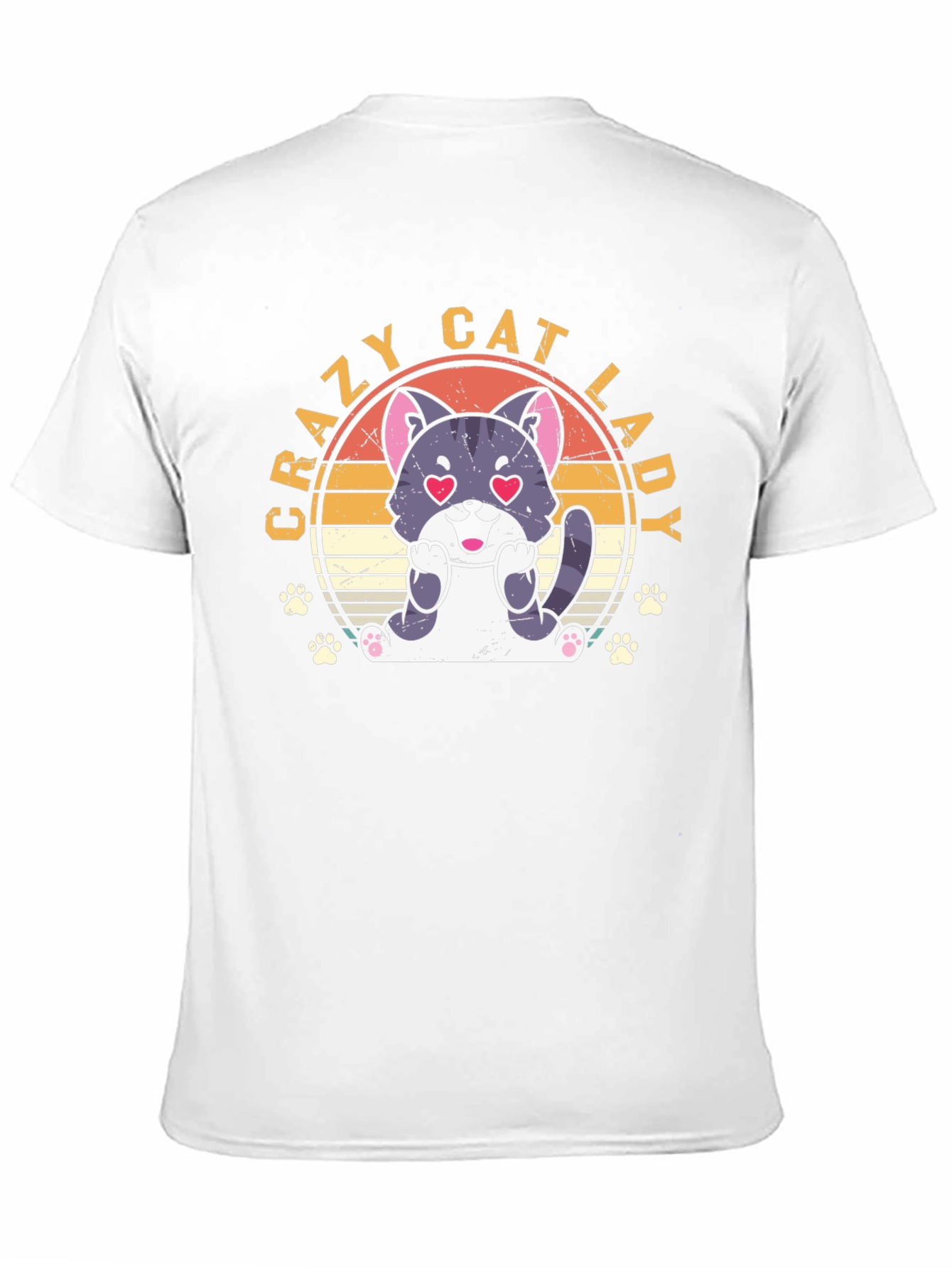 Crazy Cat Lady T-Shirt - Cute Cat Design