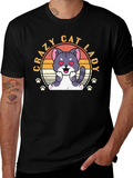 Crazy Cat Lady T-Shirt - Cute Cat Design