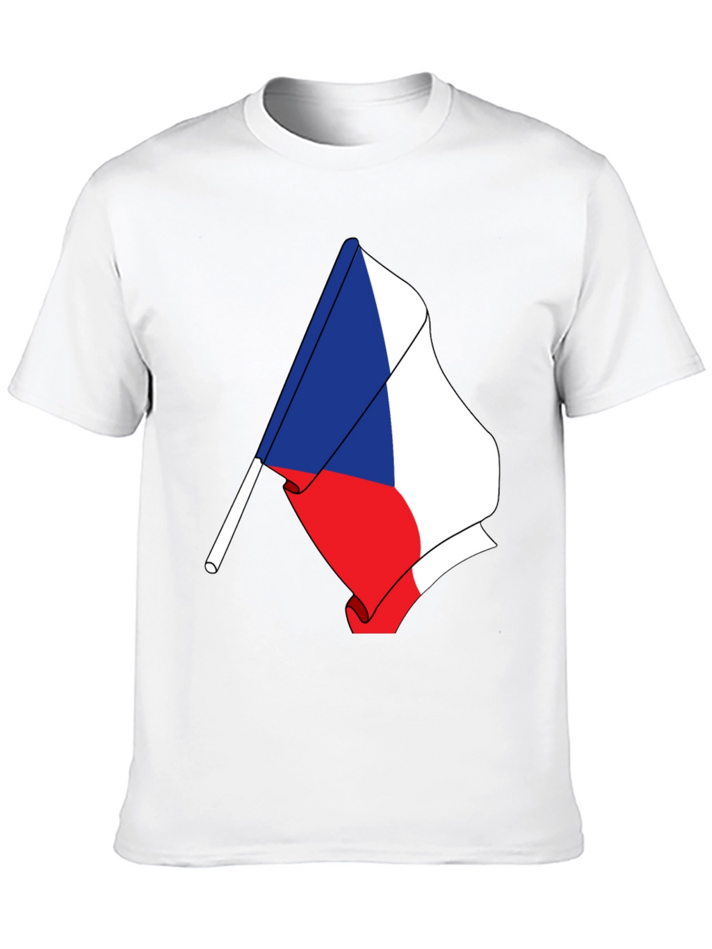 Czech Flag T-Shirt - Unique Patriotic Design