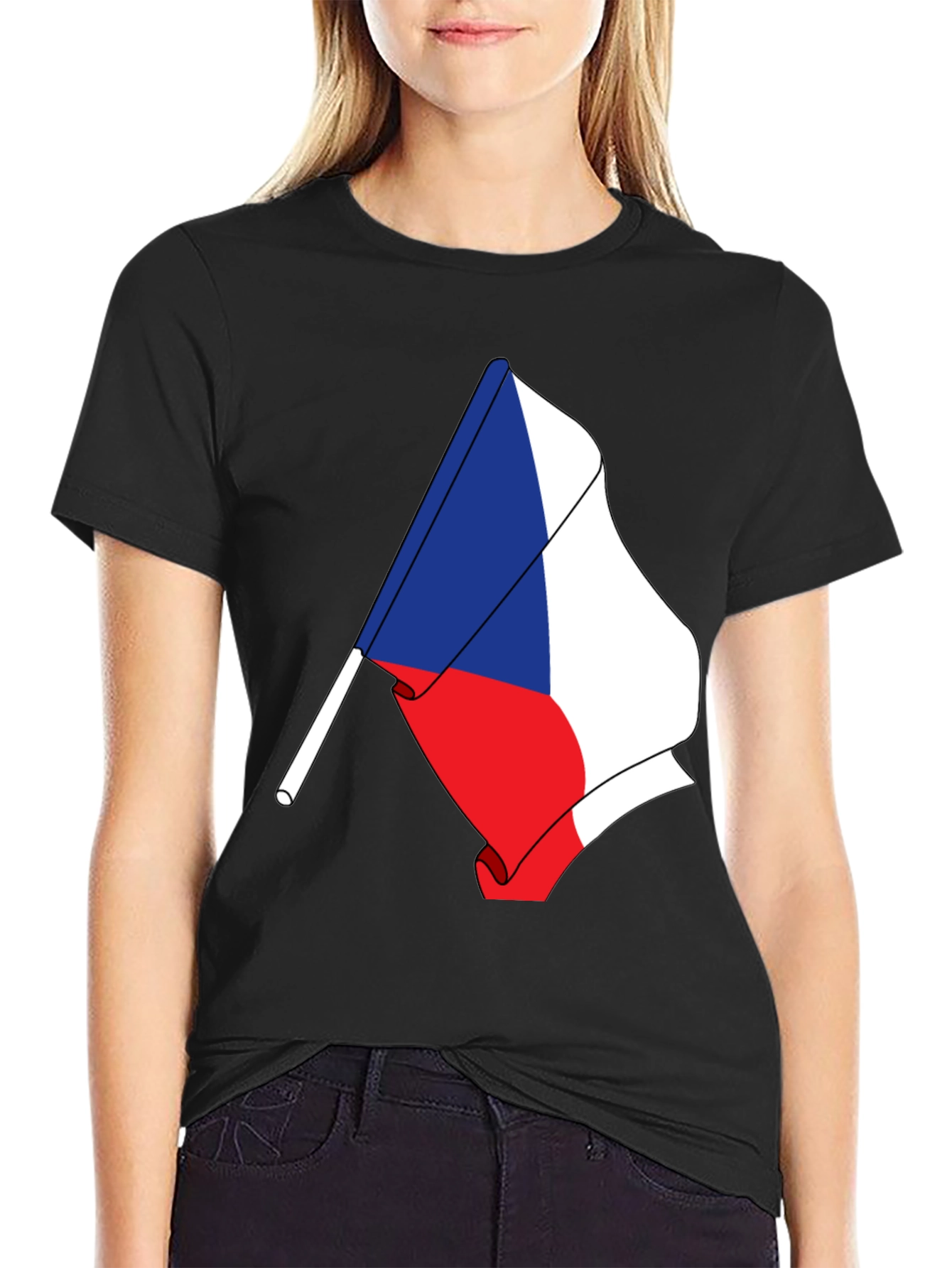 Czech Flag T-Shirt - Unique Patriotic Design