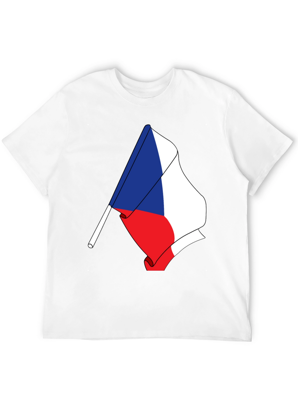 Czech Flag T-Shirt - Unique Patriotic Design