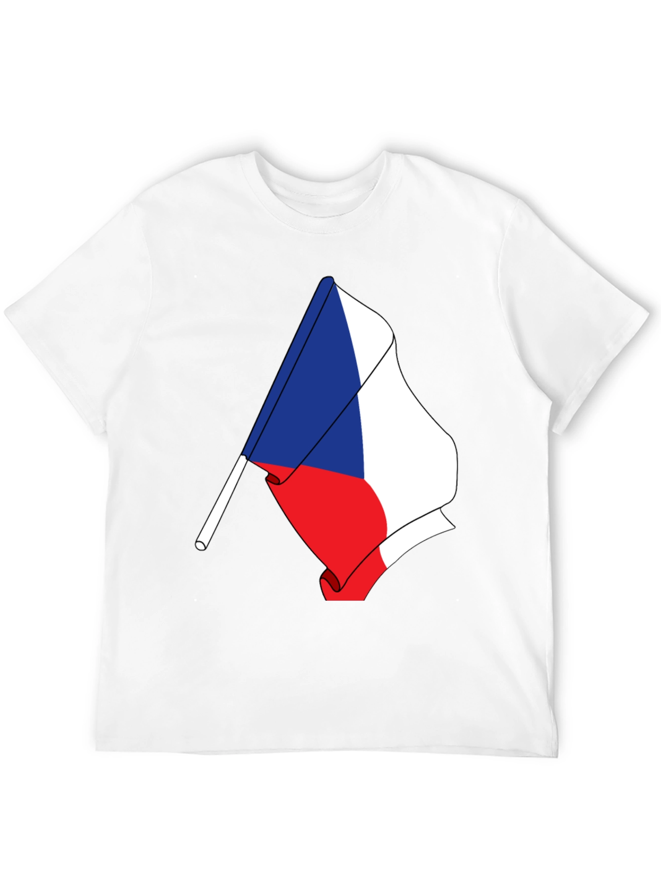 Czech Flag T-Shirt - Unique Patriotic Design