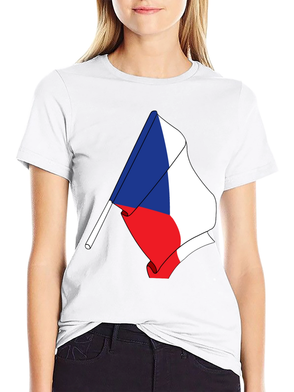 Czech Flag T-Shirt - Unique Patriotic Design