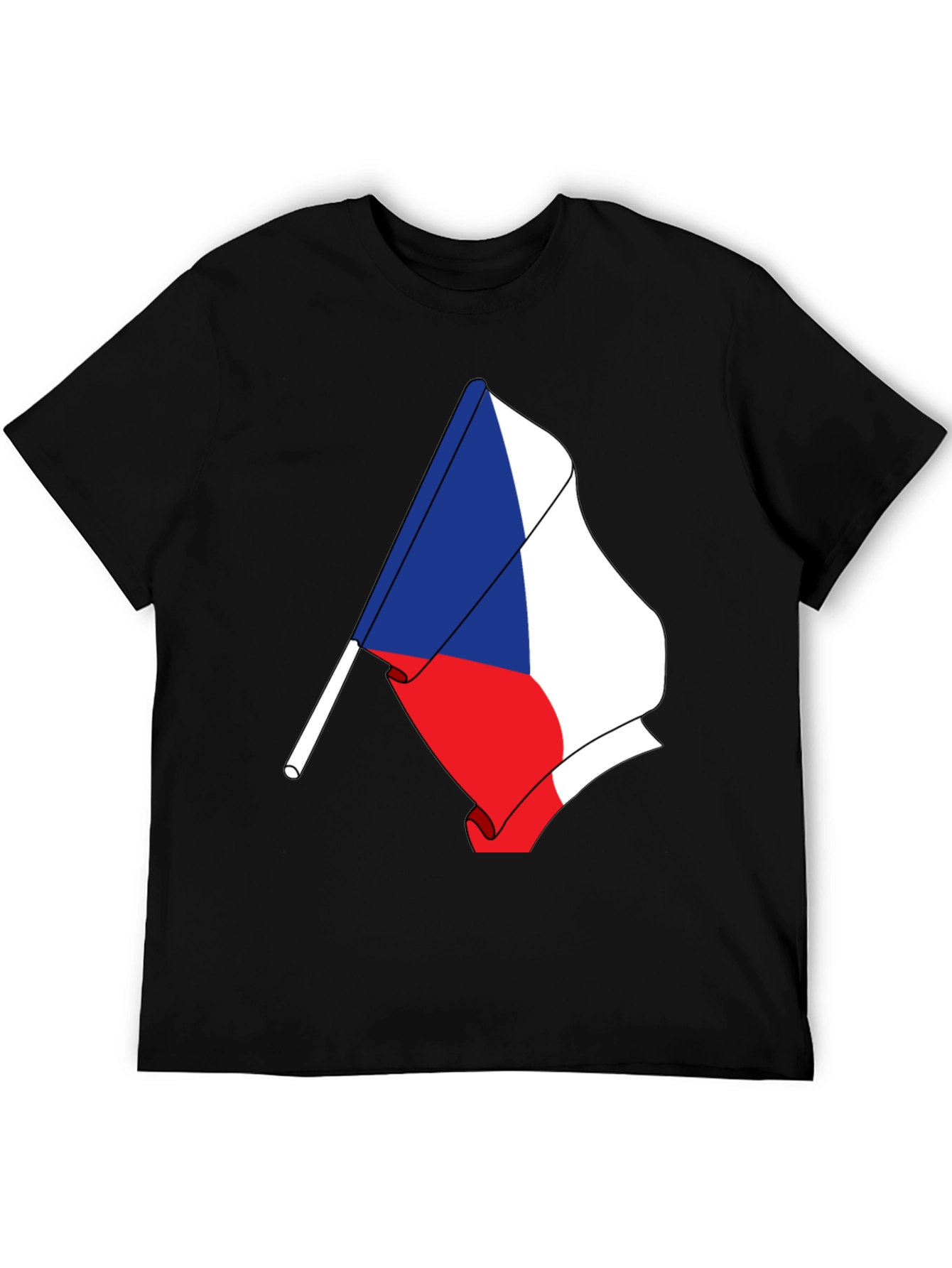 Czech Flag T-Shirt - Unique Patriotic Design