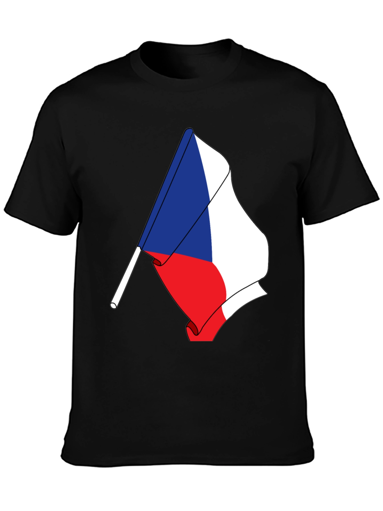 Czech Flag T-Shirt - Unique Patriotic Design