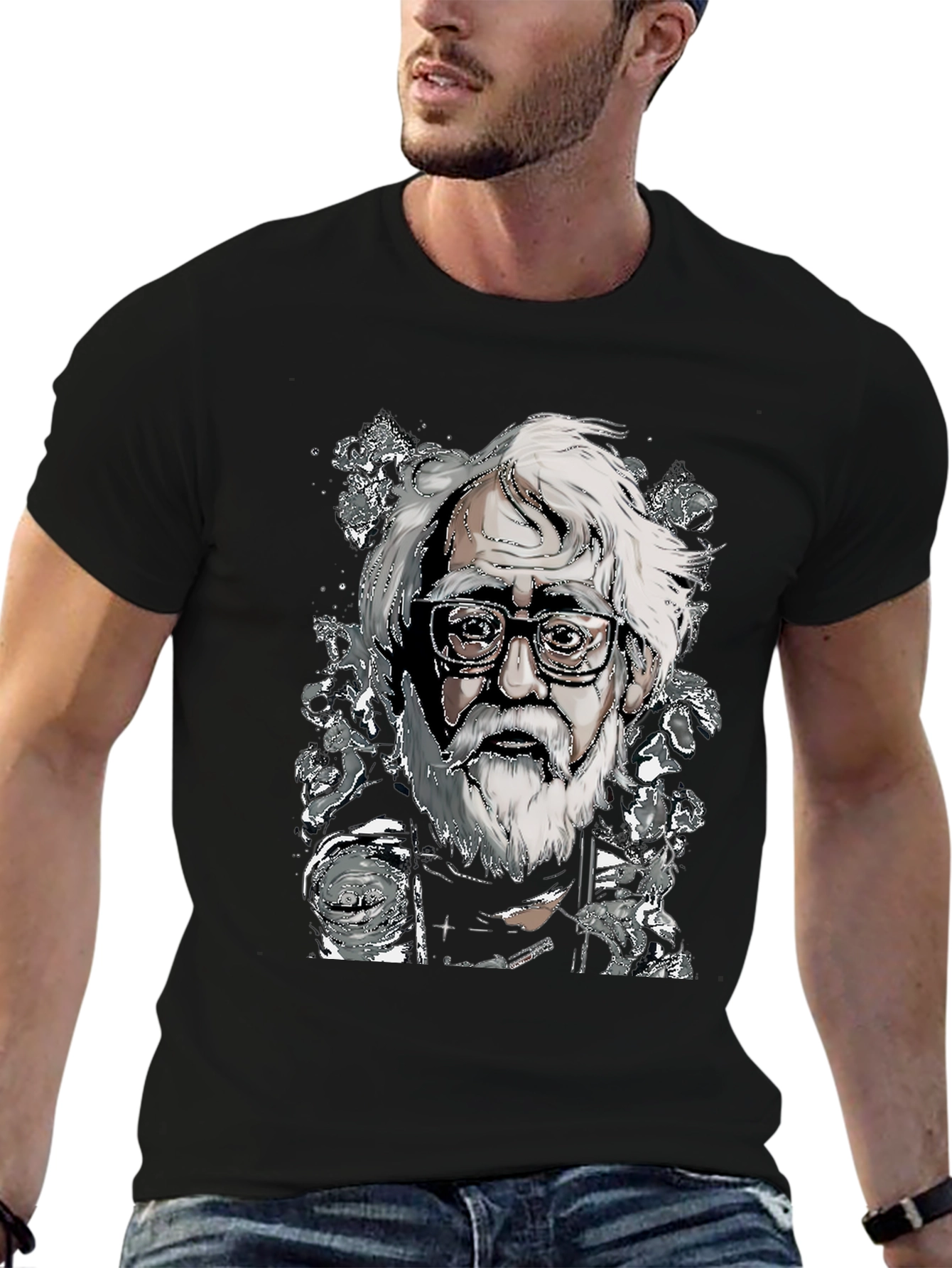 Illustrated Man T-Shirt - Unique Art Tee