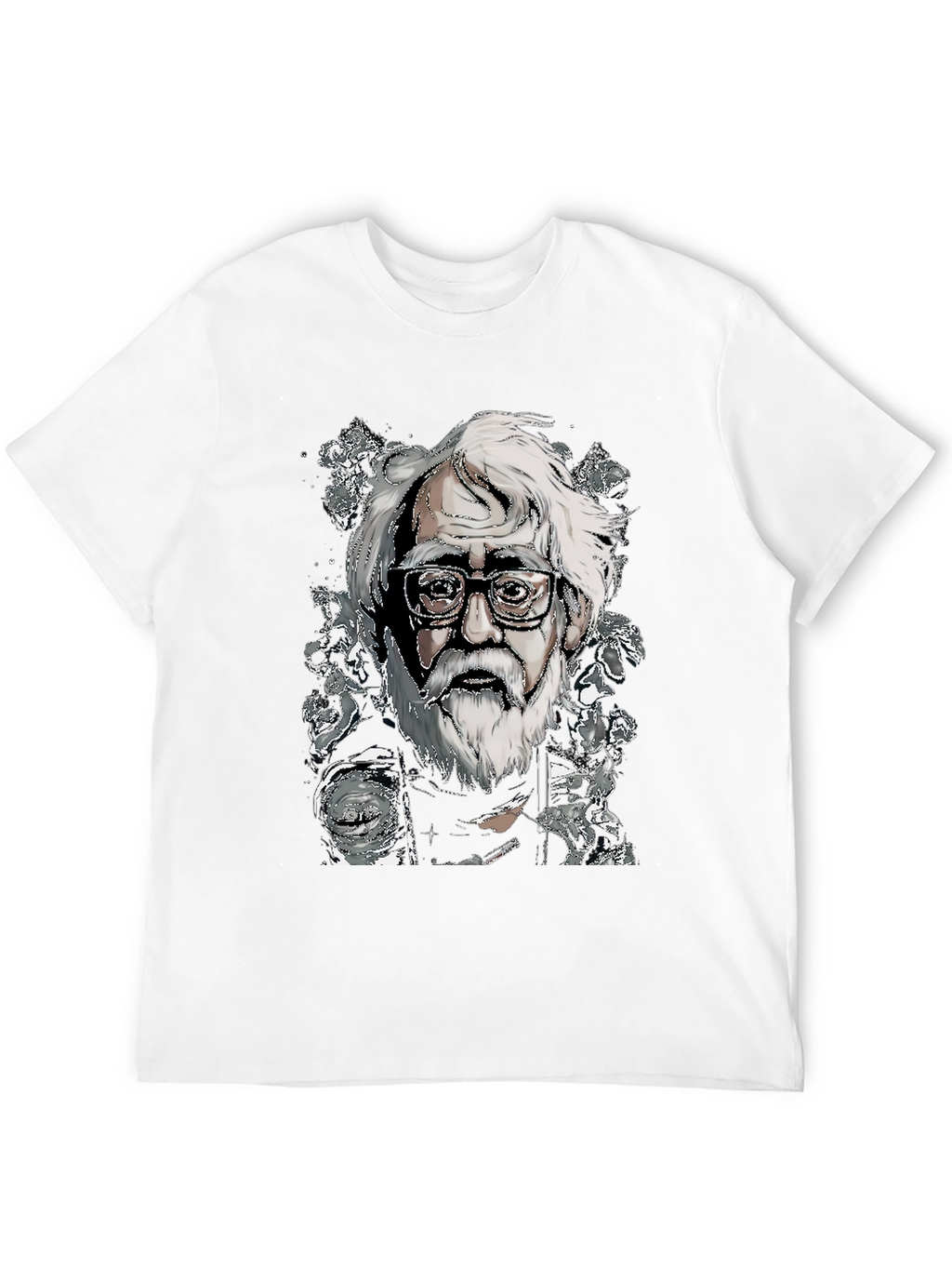 Illustrated Man T-Shirt - Unique Art Tee