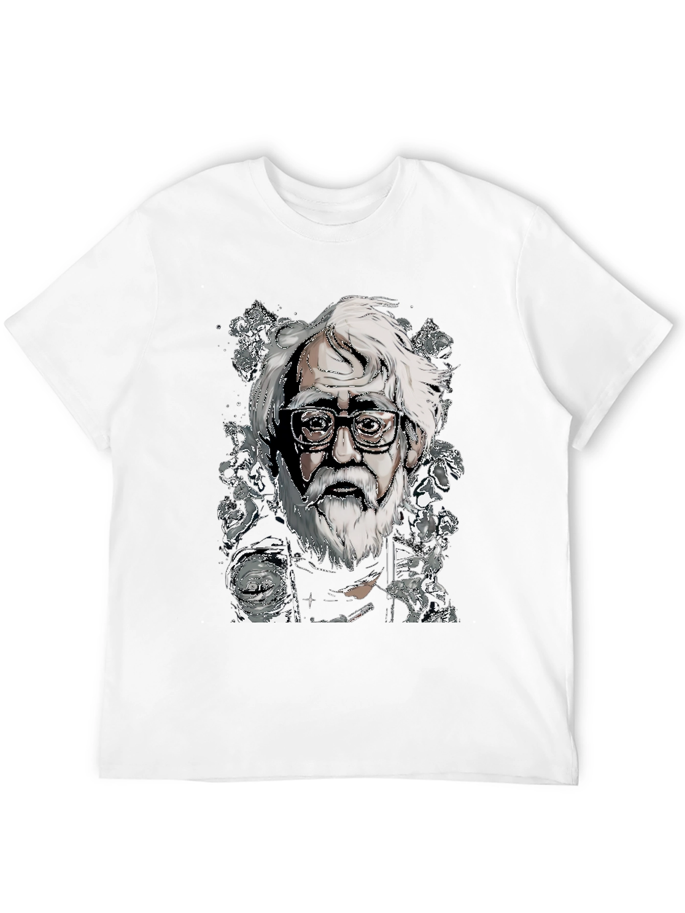 Illustrated Man T-Shirt - Unique Art Tee