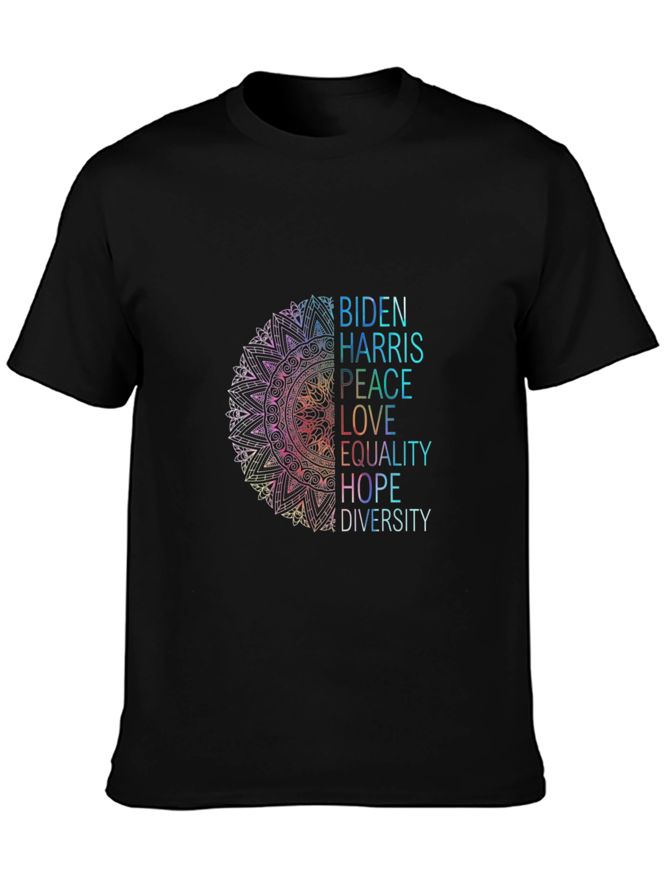 Biden Harris Peace Love Equality Graphic Tee