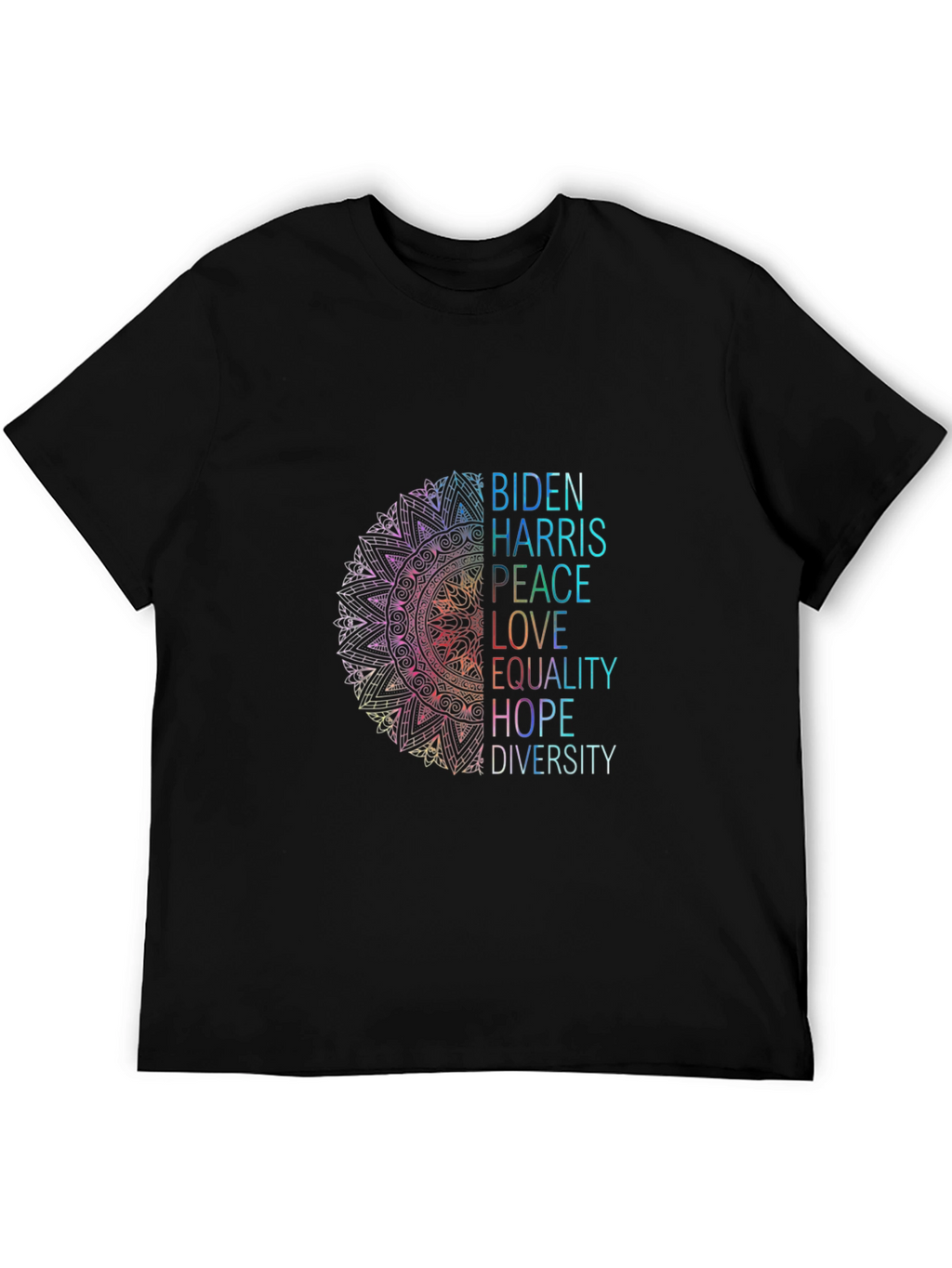 Biden Harris Peace Love Equality Graphic Tee