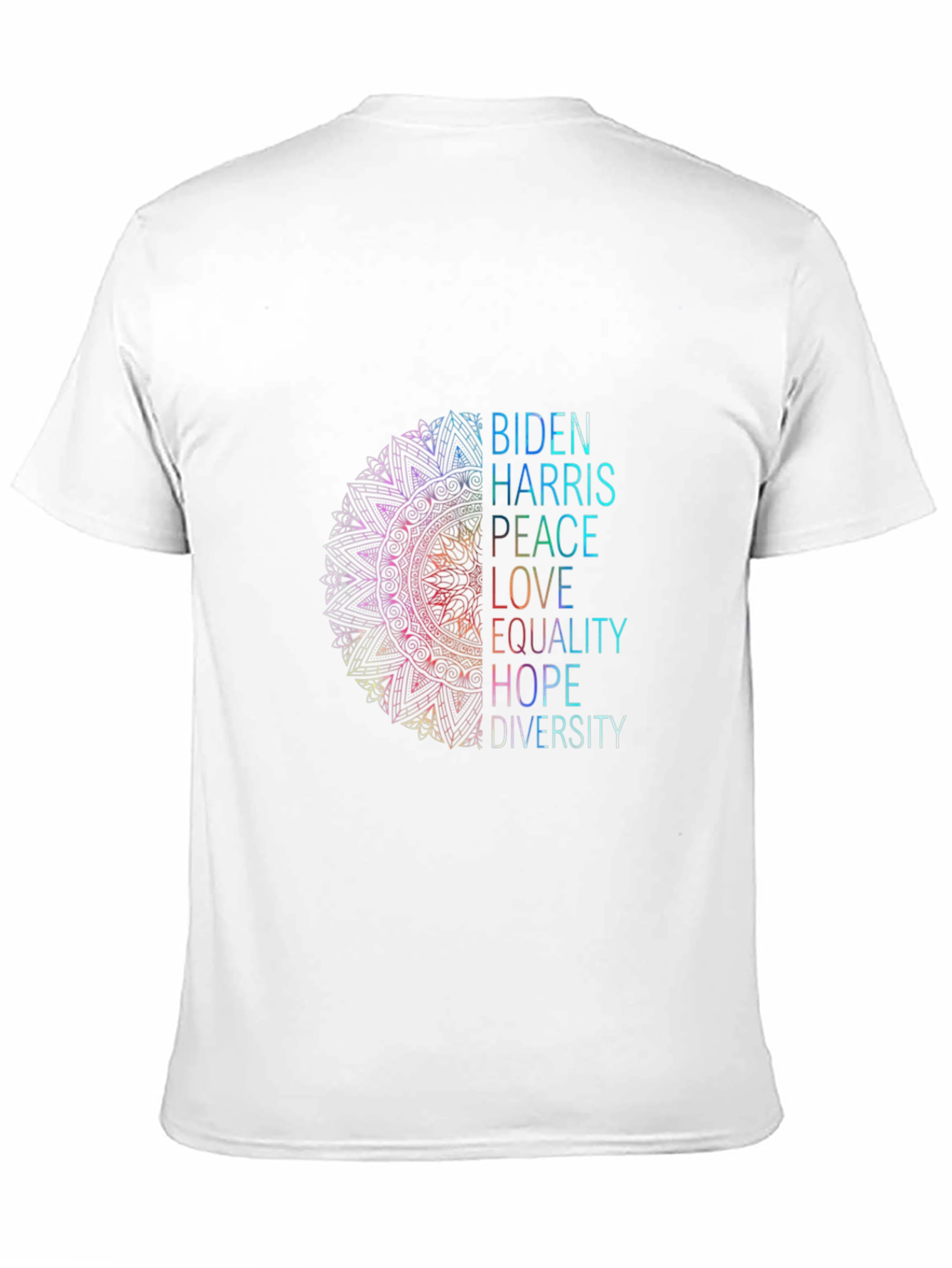 Biden Harris Peace Love Equality Graphic Tee
