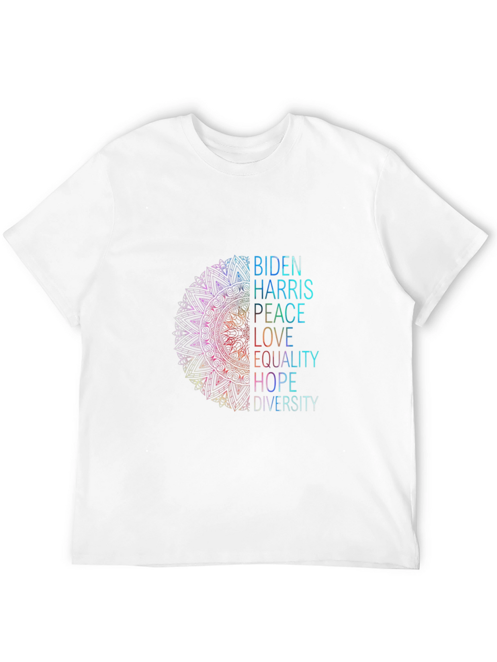 Biden Harris Peace Love Equality Graphic Tee