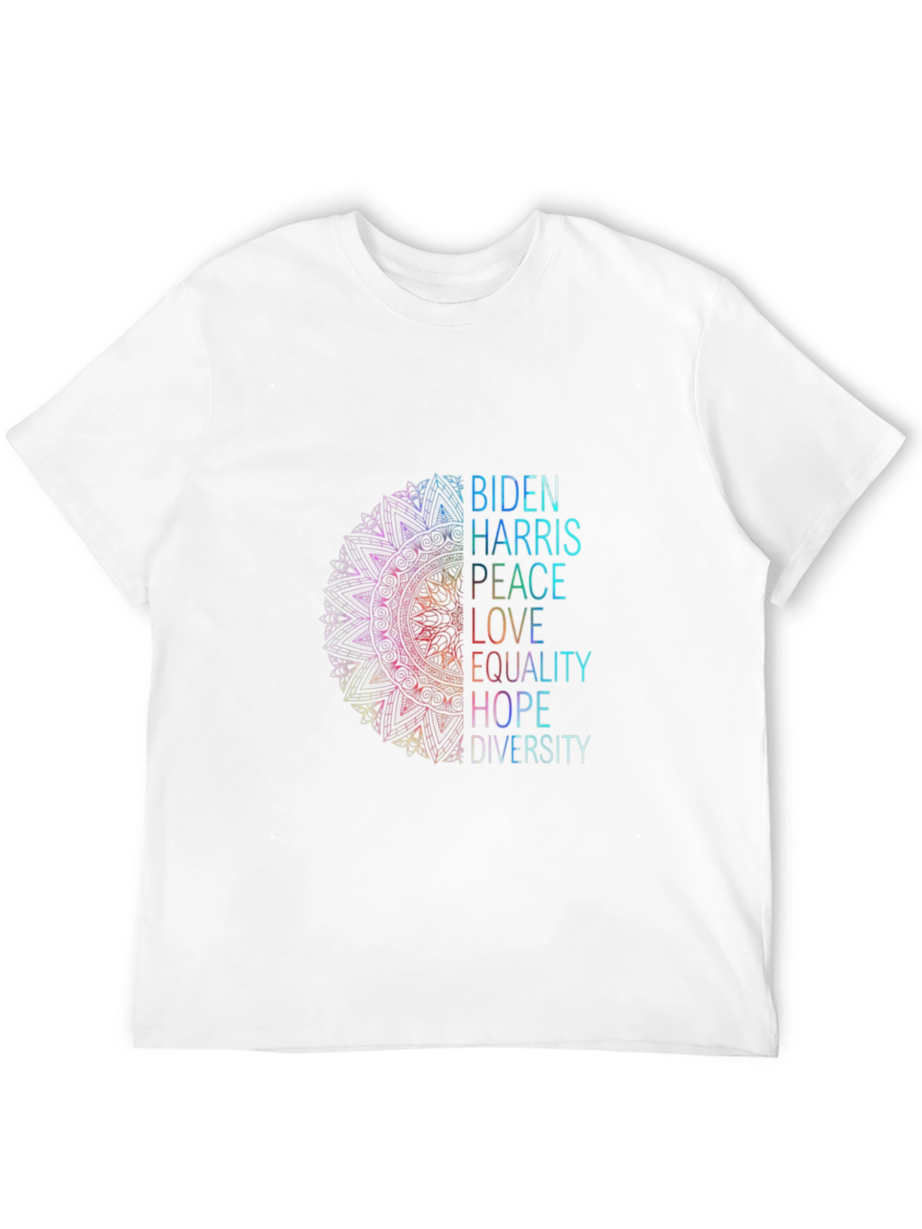 Biden Harris Peace Love Equality Graphic Tee