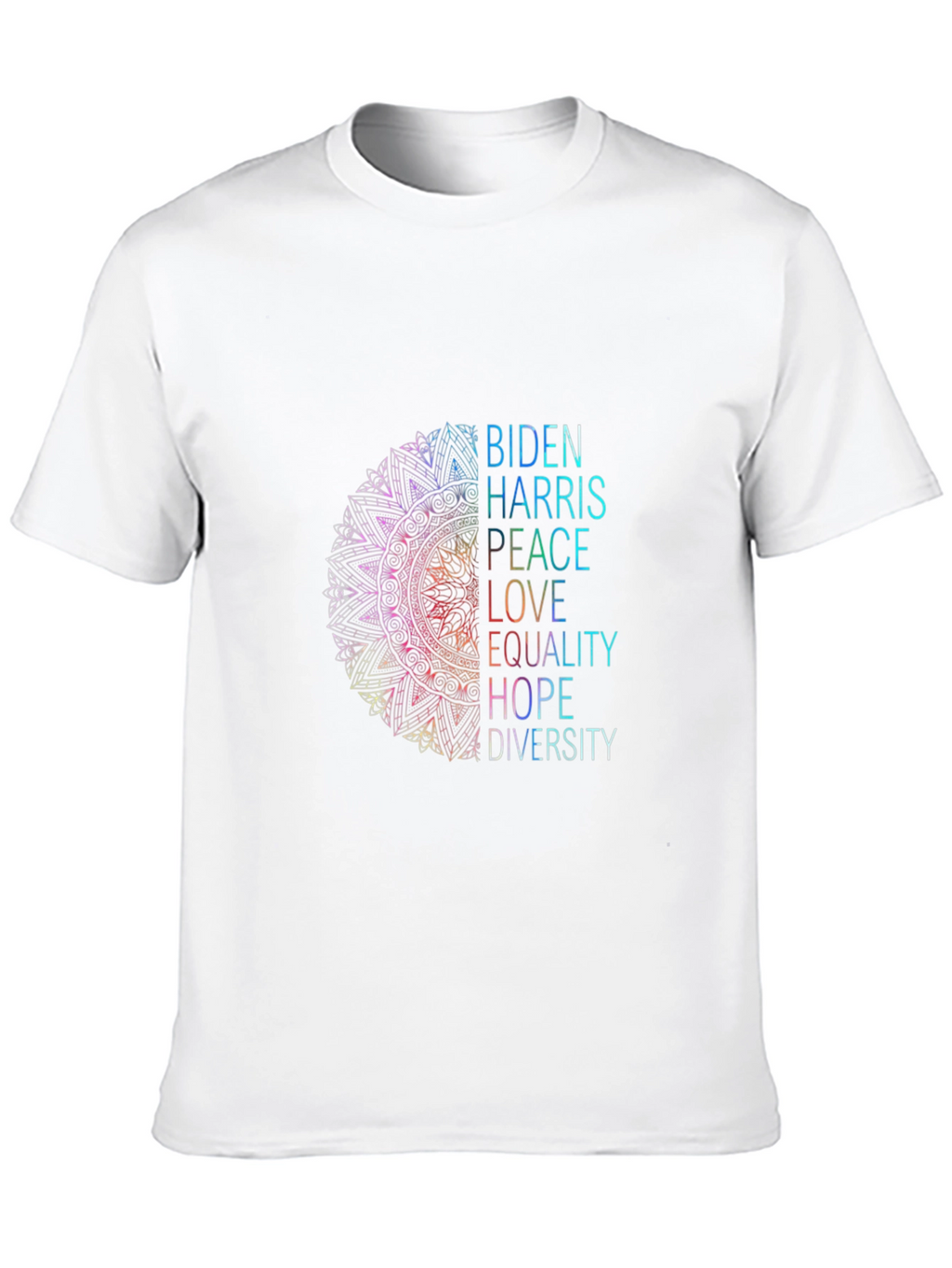 Biden Harris Peace Love Equality Graphic Tee