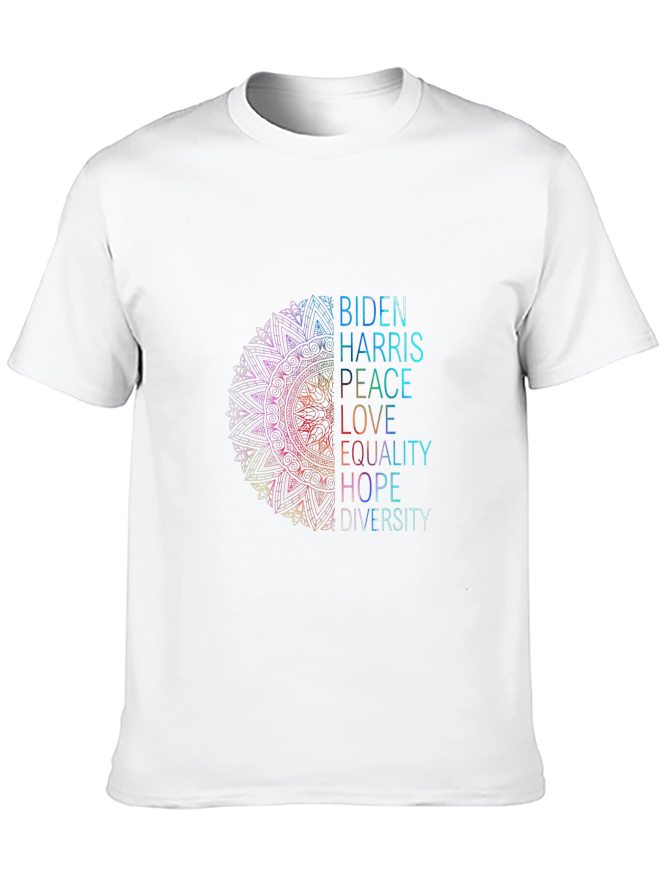 Biden Harris Peace Love Equality Graphic Tee