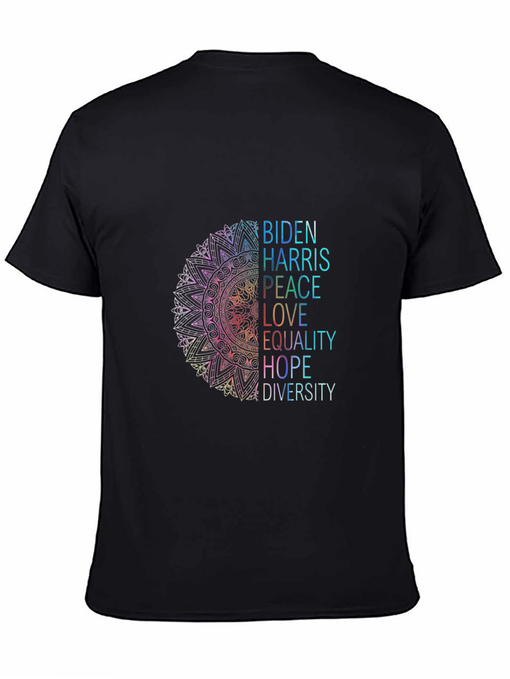 Biden Harris Peace Love Equality Graphic Tee