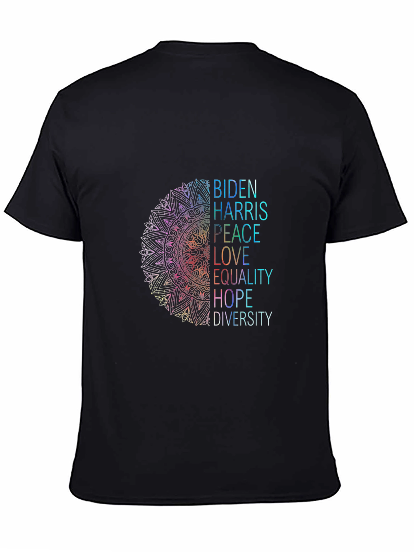 Biden Harris Peace Love Equality Graphic Tee