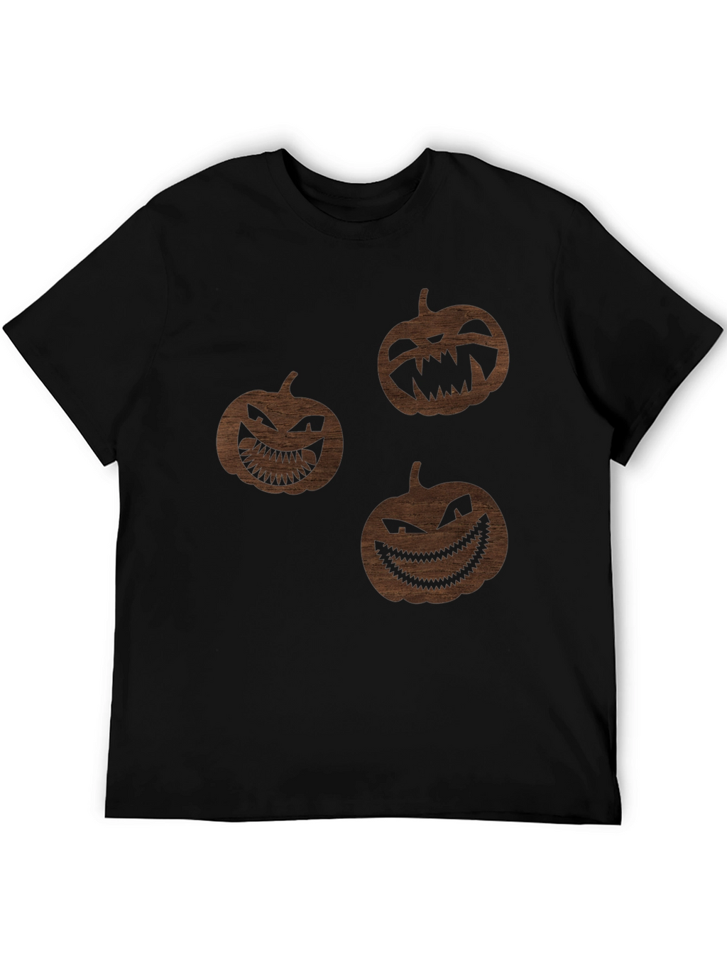 Spooky Season Pumpkin Graphic Tee - Black