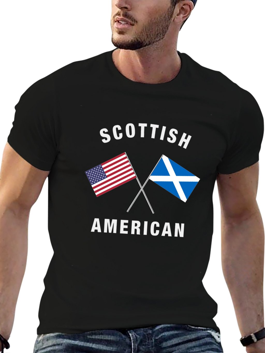 Scottish American Flag T-Shirt