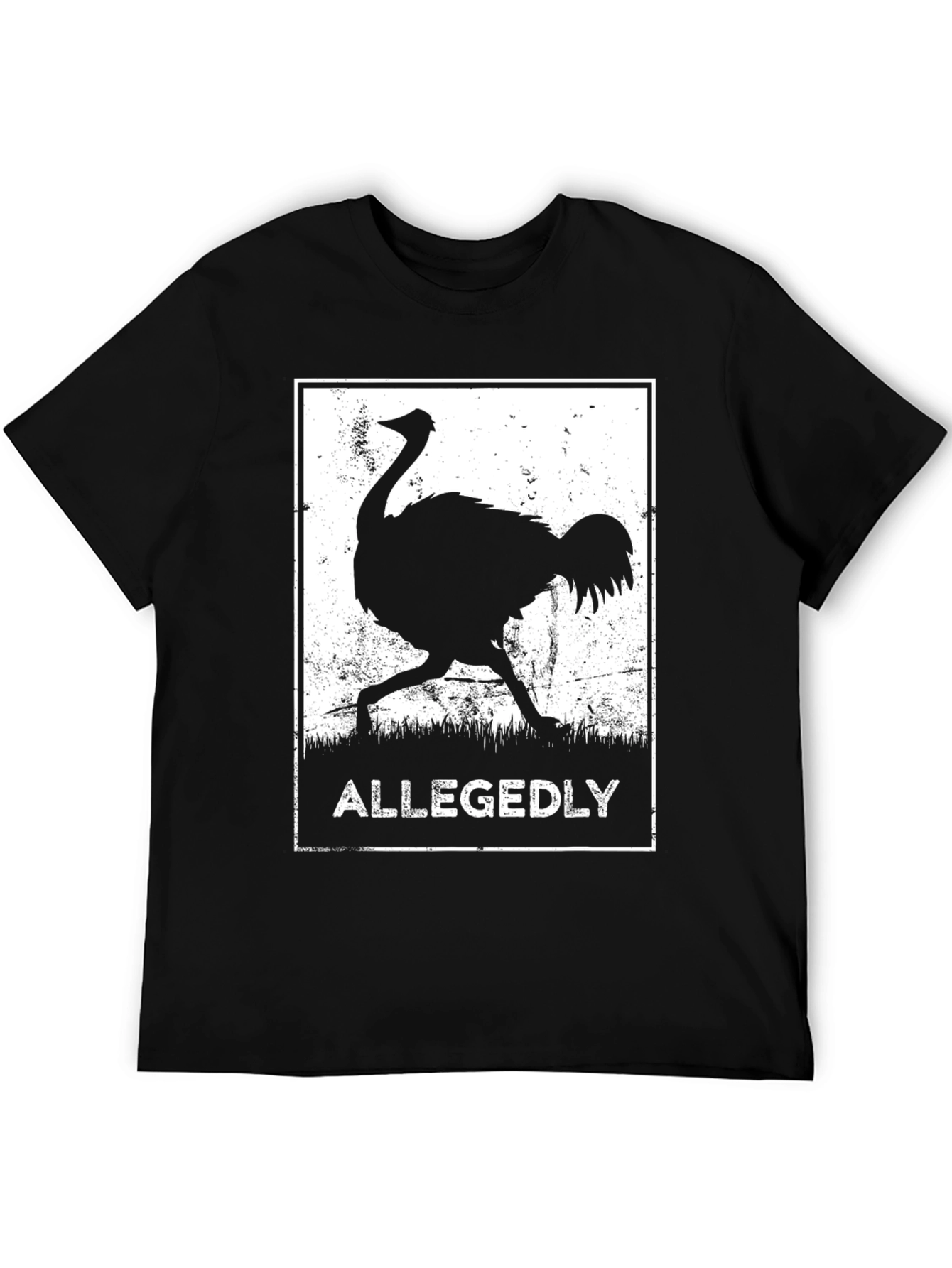 Allegedly Ostrich Graphic Tee - Black