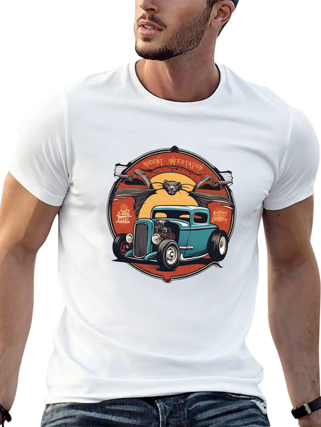 Rodent Infestation Hot Rod T-Shirt