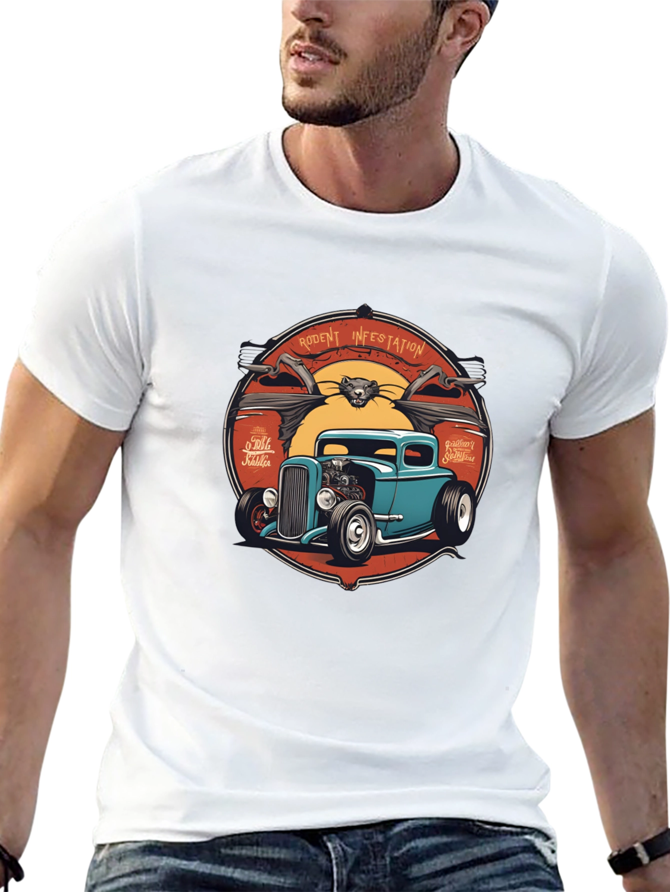 Rodent Infestation Hot Rod T-Shirt